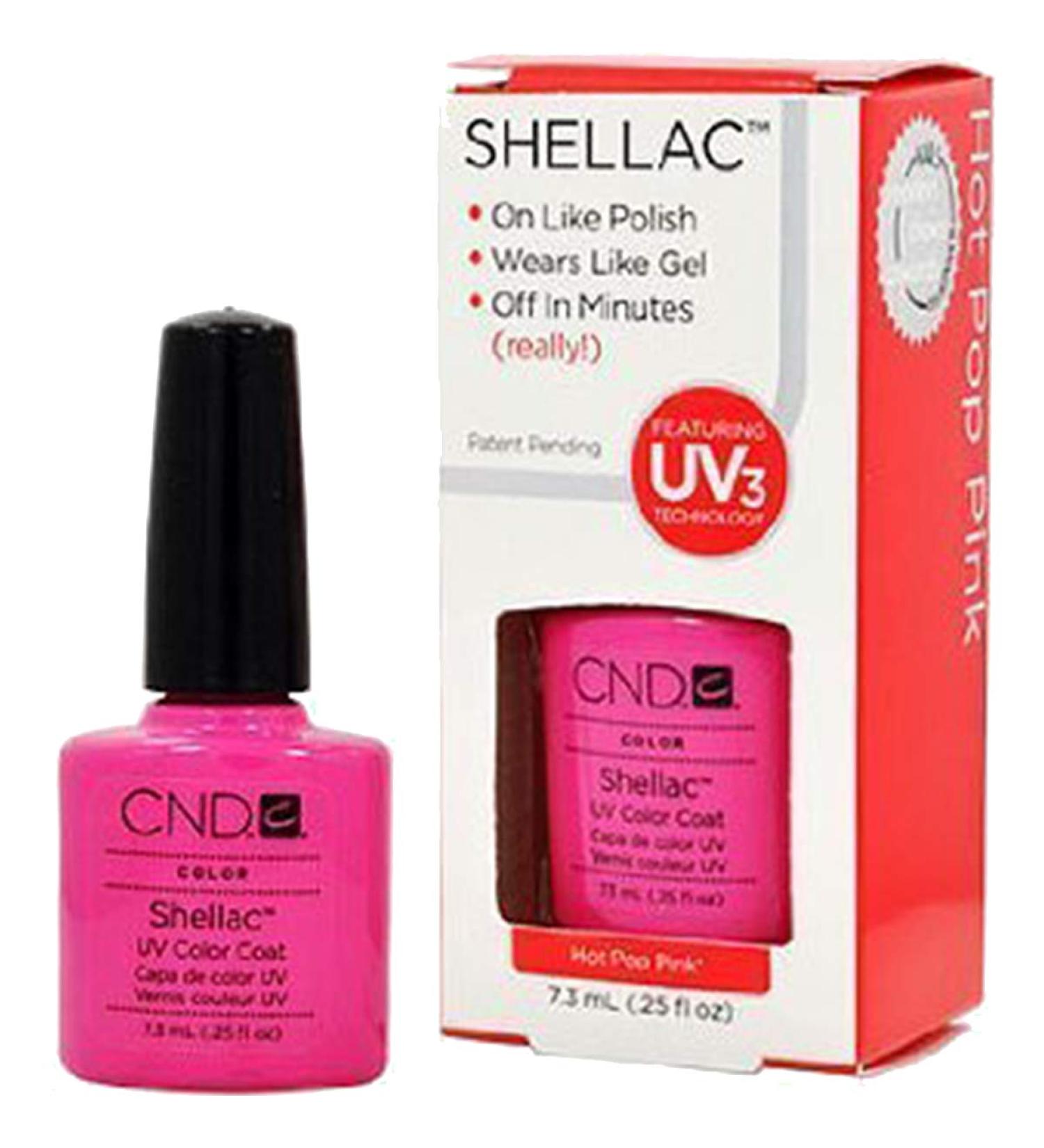 CND Shellac Hot Pop Pink 7.3 ml/0.25 fl oz. - Buy Online on GoSupps.com