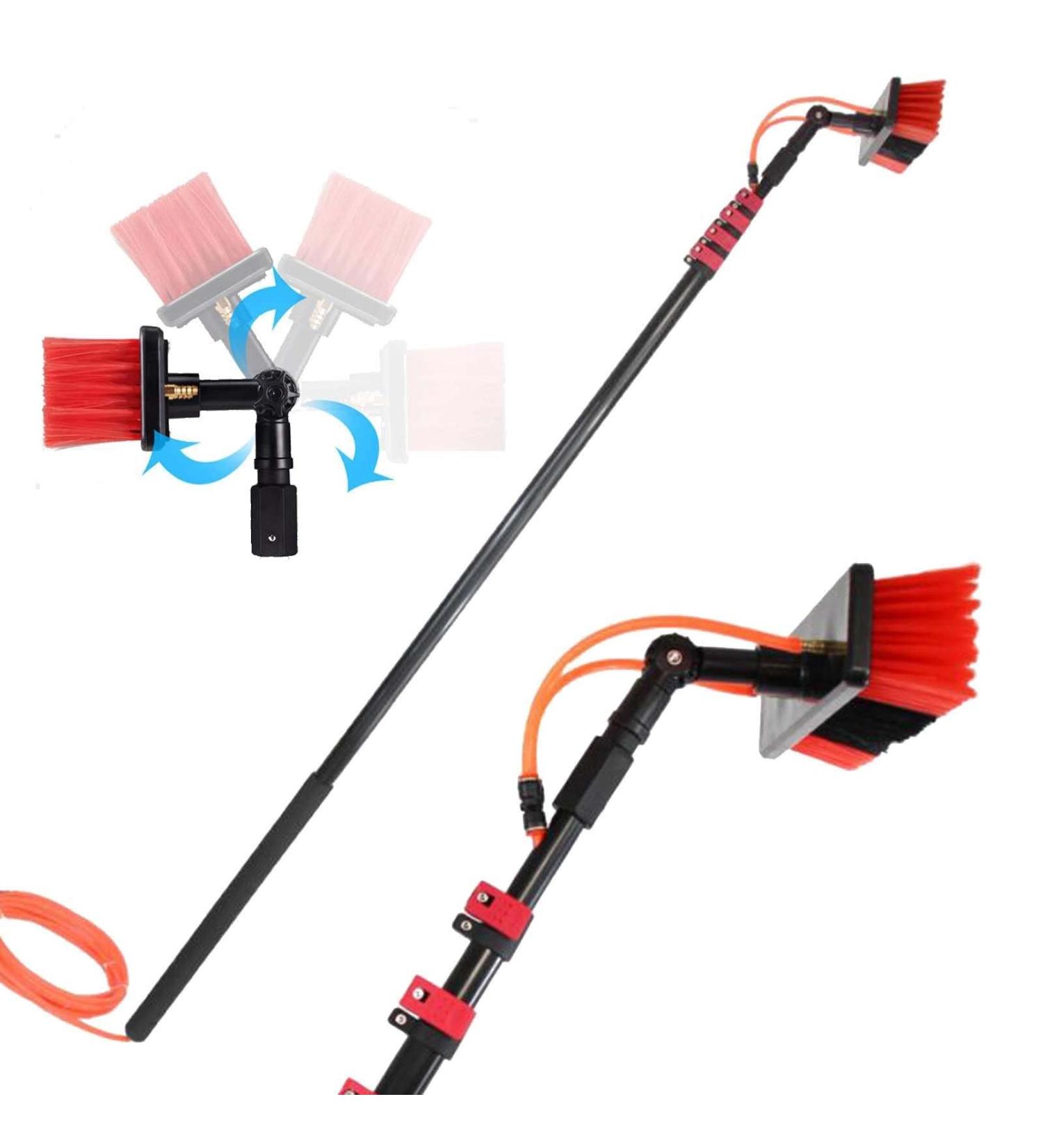 Water Fed Pole Kit 4-12M Window Cleaning Pole Water Fed Telesbrush Window Cleaner Kit Water/Hose Fed Pole Window Cleaning Brush Equipment/3.6M/12Ft 55cm Brush Head 6M/21FT - Buy Online on GoSupps.com