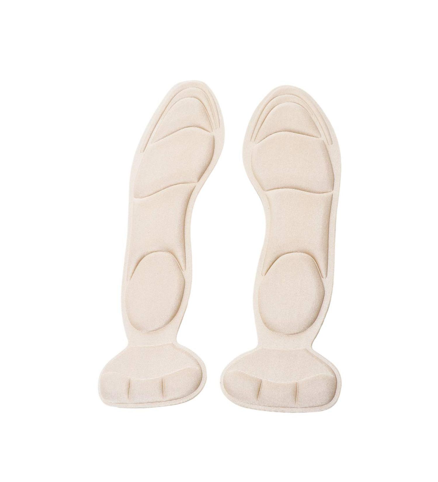 Exceart Women's Heel Cushion Inserts & Insoles Comfort & Support for High Heels | Creamy White & Black - Buy Online on GoSupps.com