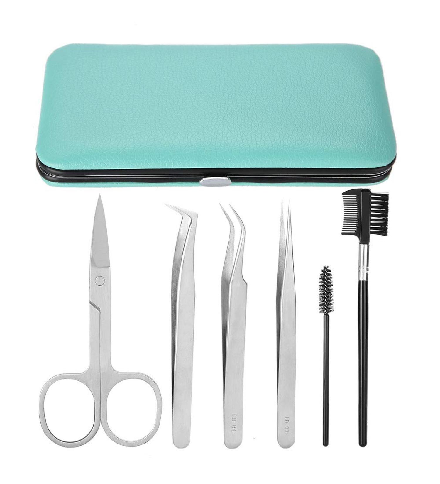 Premium Eyelash Tweezers for Extensions & Eyebrow Trimming | Stainless Steel Tool for Perfect False Lashes - Buy Online on GoSupps.com