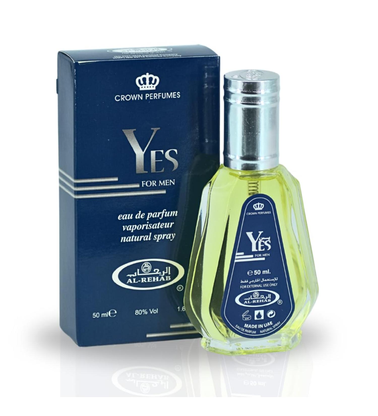 Al-Rehab Yes EDP - 50ML (1.7 OZ) Long Lasting & Luxurious Scents of Arabia Perfumes For Men & Women. 1.7 Fl Oz (Pack of 1) Yes Spray - Buy Online on GoSupps.com
