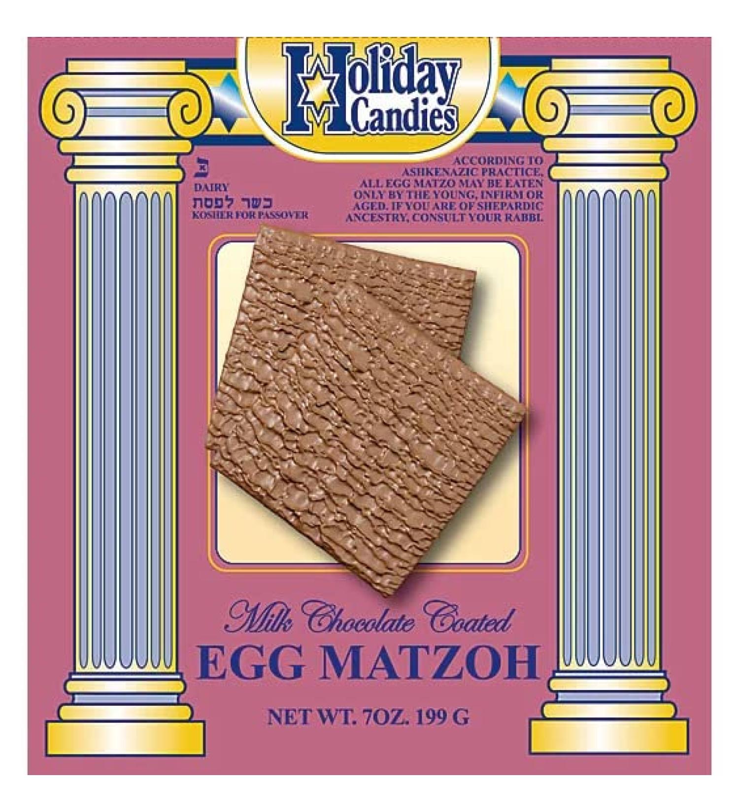 Passover Milk Chocolate Egg Matzoh,7 OZ.