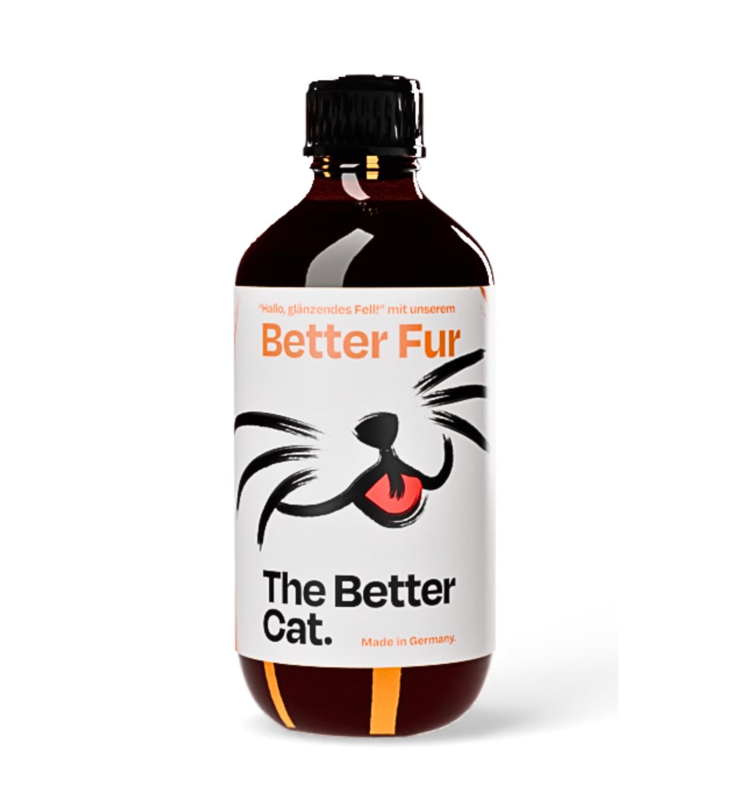 Better Cat Natural Food Oil - Skin & Coat Care with Hemp Argan & Linseed Oil for Cats - Buy Online on GoSupps.com