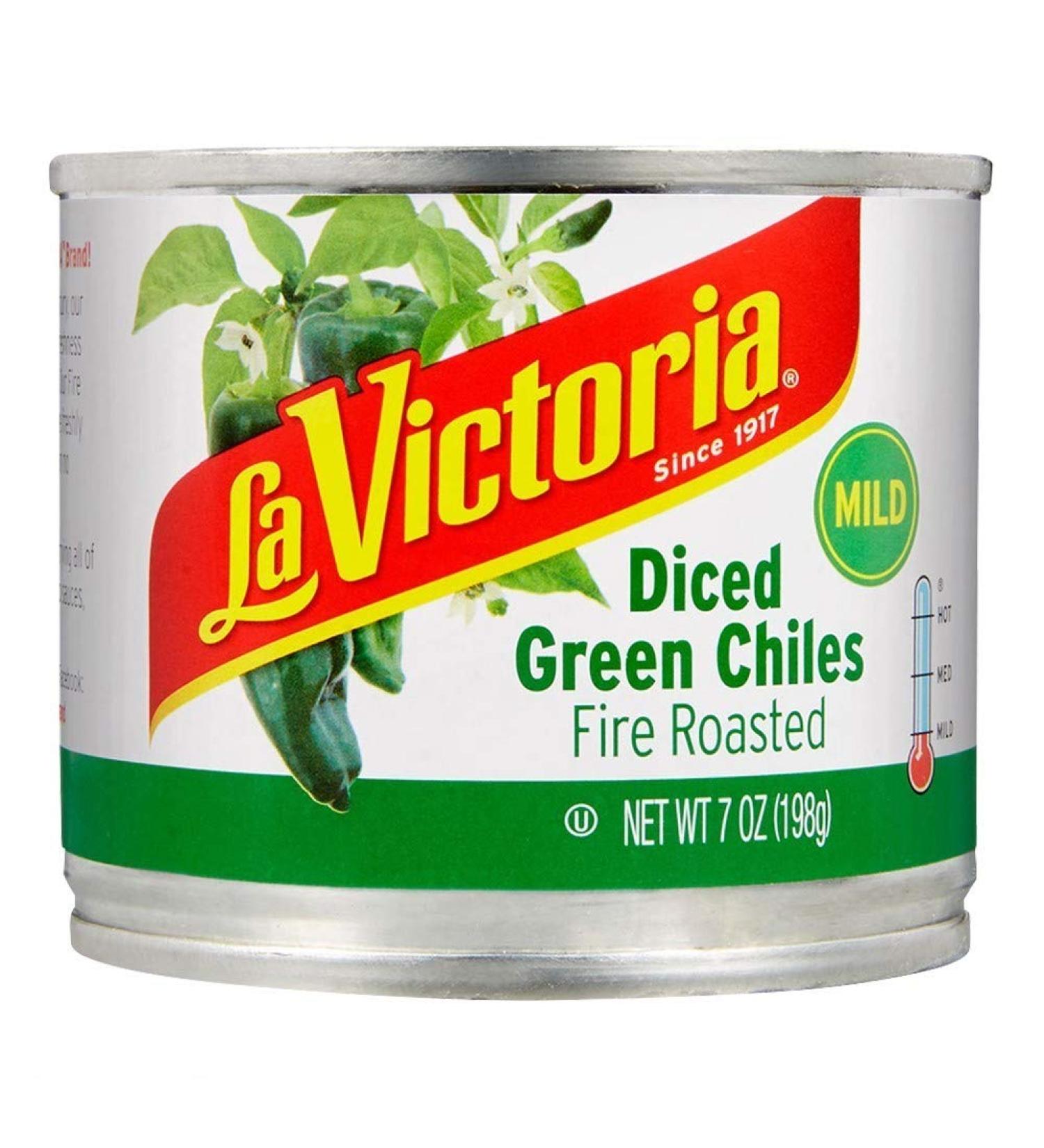 LA VICTORIA Fire Roasted Diced Green Chiles Mild 7 Oz - Authentic Flavor for Mexican Dishes - Buy Online on GoSupps.com