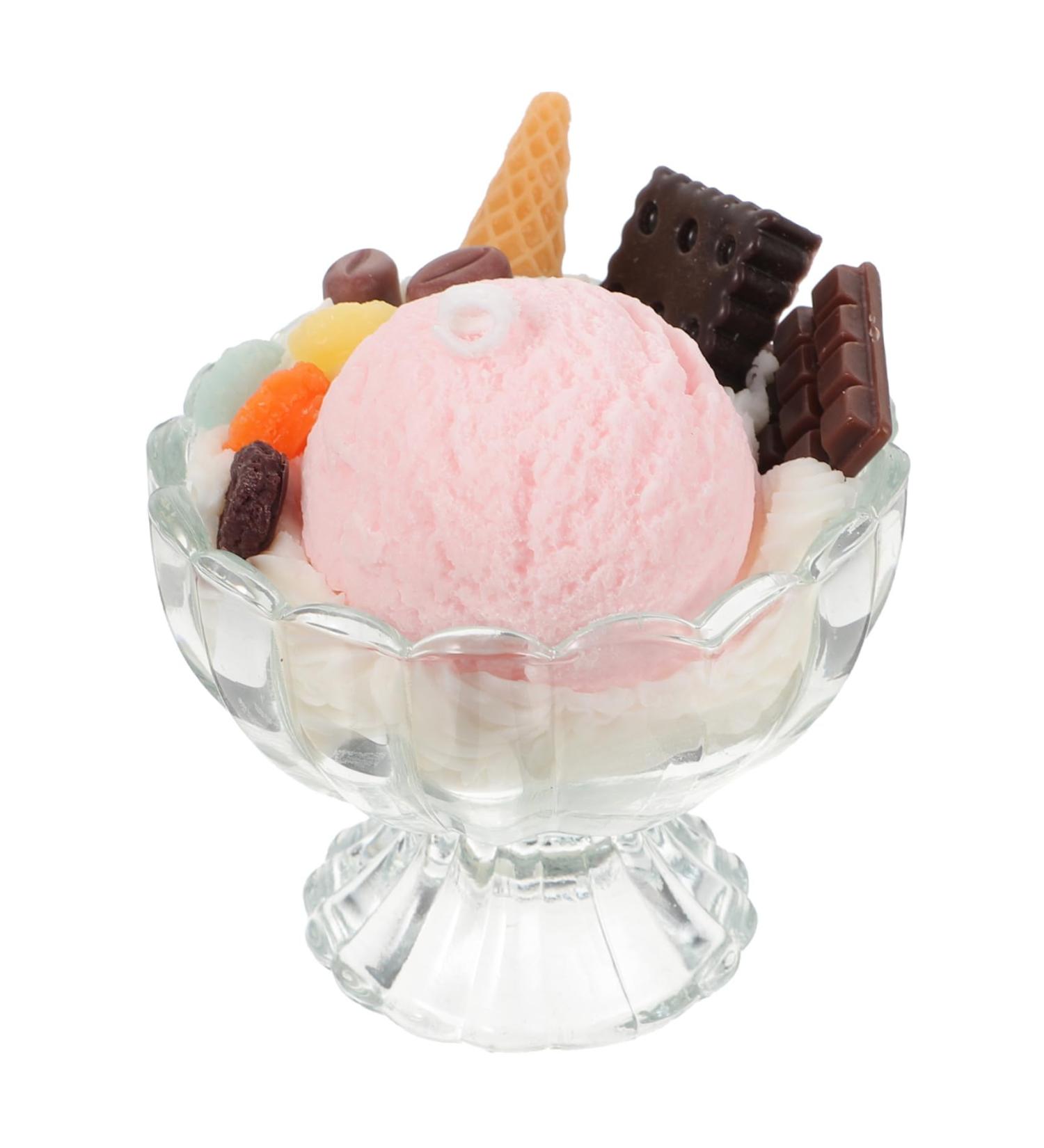 FRCOLOR Scented Ice Cream Candle | Creative Party Decor | Glass Candle Cup | Xmas Gift - Buy Online on GoSupps.com