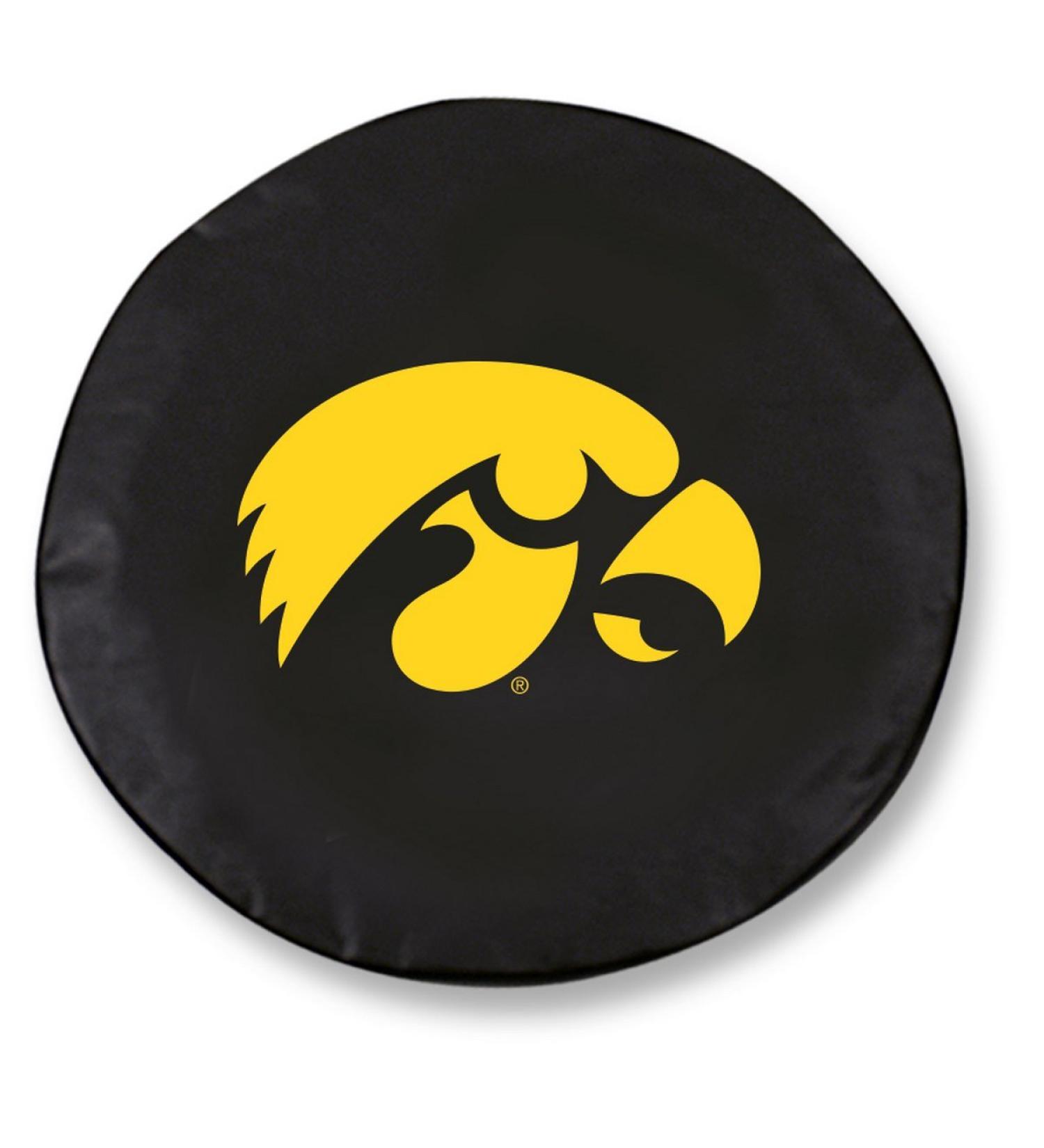 NCAA Iowa Hawkeyes Black Tire Cover 27x8 - Officially Licensed Gear - Buy Online on GoSupps.com