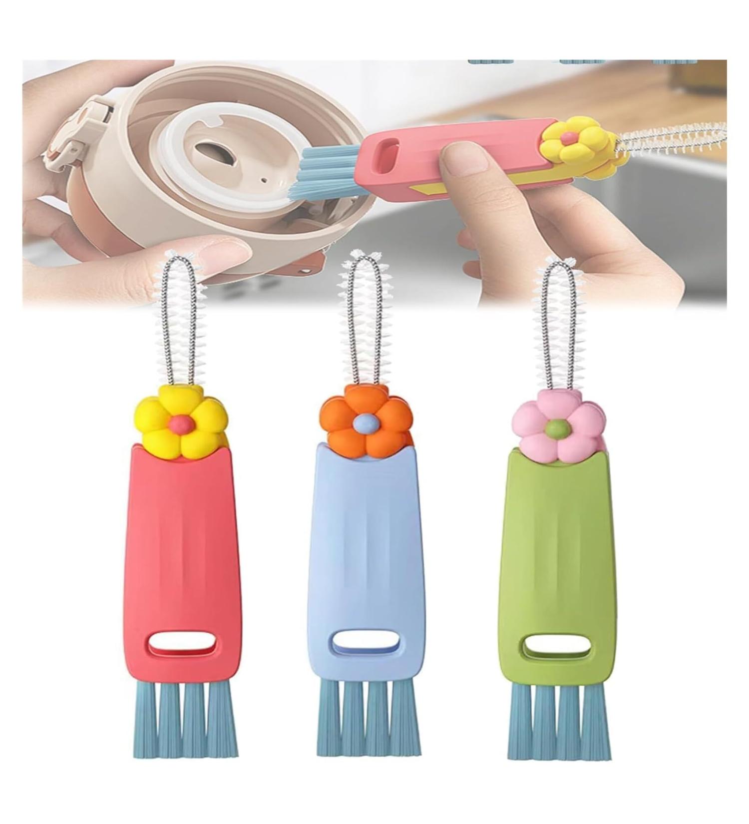 3 in 1 Cup Lid Cleaning Brush Lid Gap Cleaning Brush Set Gap Cleaning Brush Crevice Cleaning Brush for Bottle Gap Tight Spaces Cup Portable Cup Lid Cleaner 3 Pcs - Buy Online on GoSupps.com