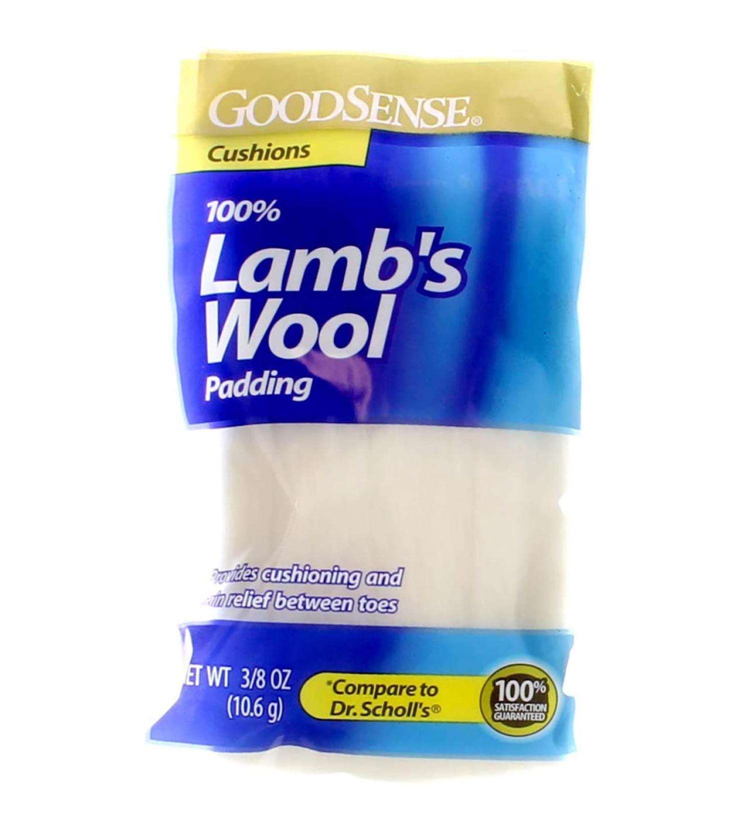 GoodSense Lambs Wool Padding 3/8 oz Bag - Premium Quality for Foot Comfort | 1/Each - Buy Online on GoSupps.com