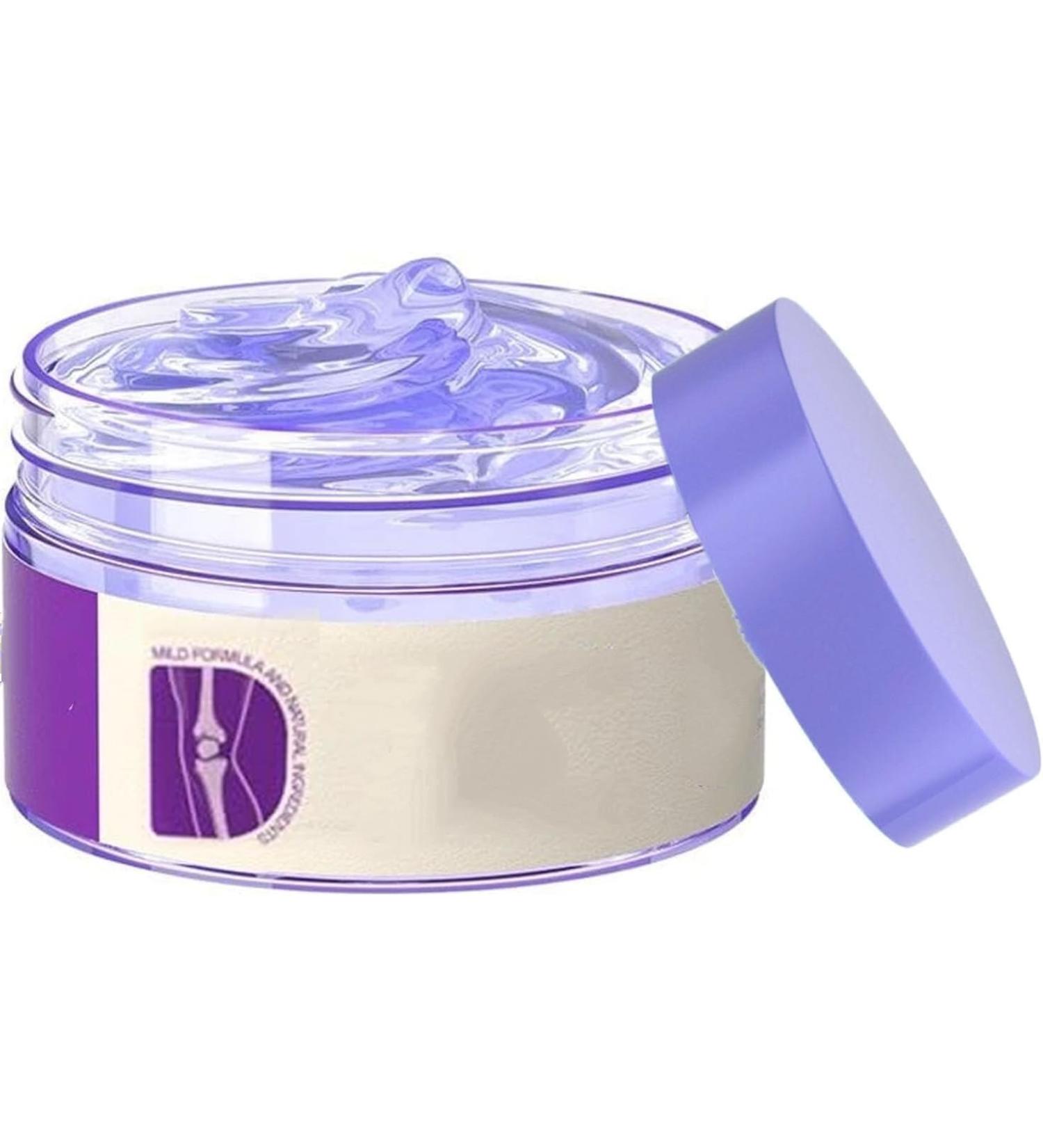 Gel de massage apaisant pour les articulations Cr me de massage apaisante Purple Relief Soulagement rapide de la douleur Absorption rapide pour le cou le dos les genoux les lombaires et les pied - Buy Online on GoSupps.com