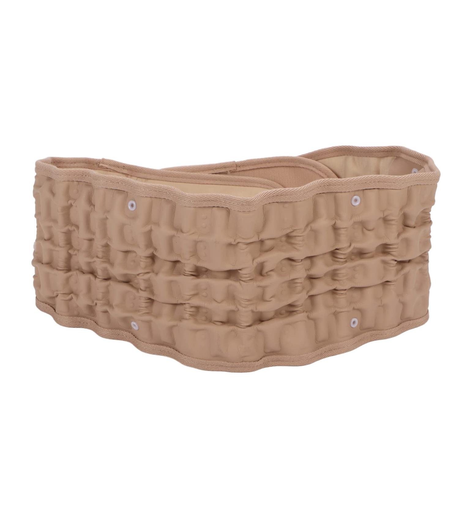 Buy Inflatable Lumbar Traction Belt - Stress Relief & Back Decompression Support for Men & Women (Khaki) - International Shipping Available - Buy Online on GoSupps.com