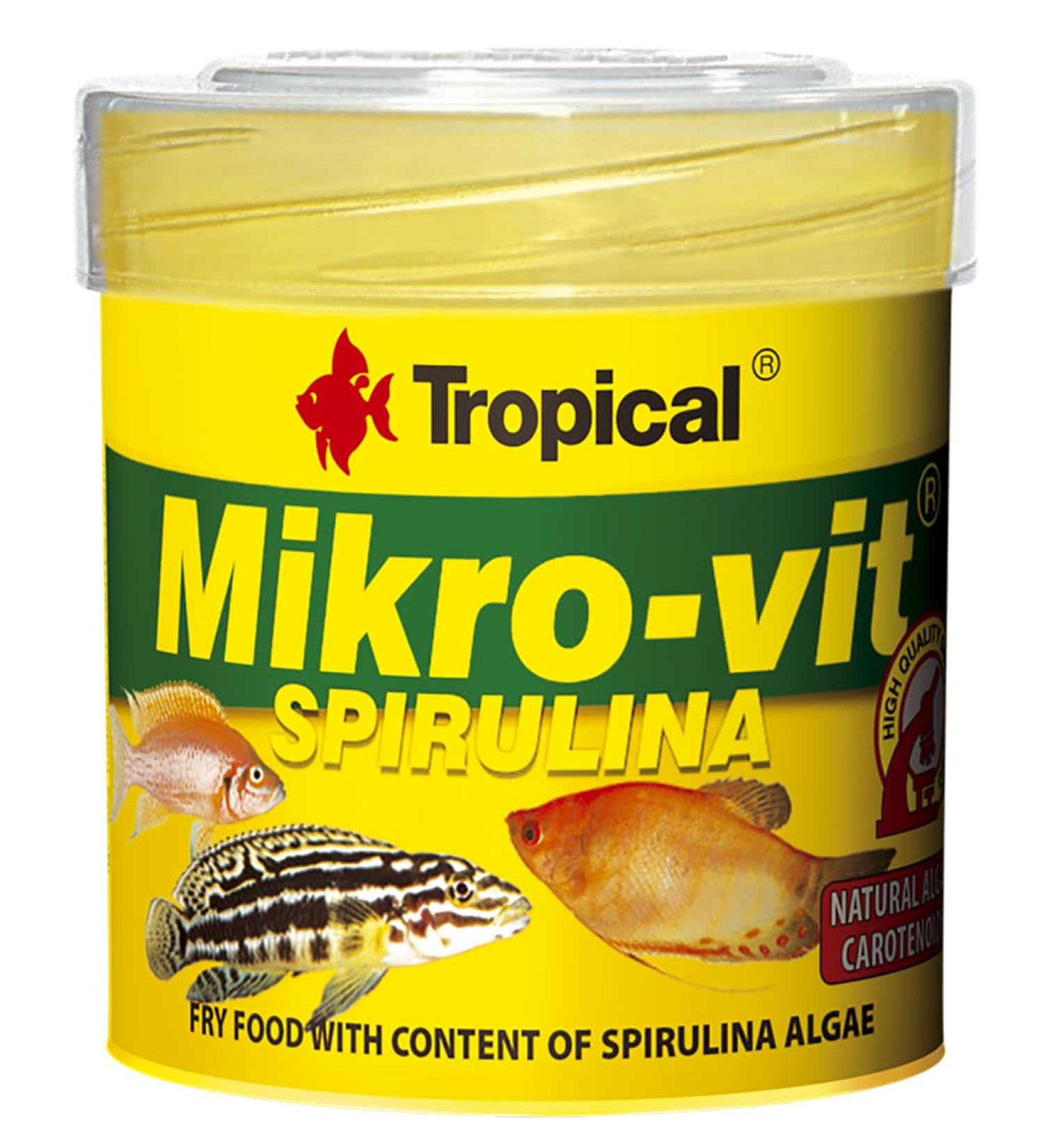 Mikro-VIT Spirulina 50ml / 32g - A Multi-ingredient Food for Fry, Enriched with Precious Algae