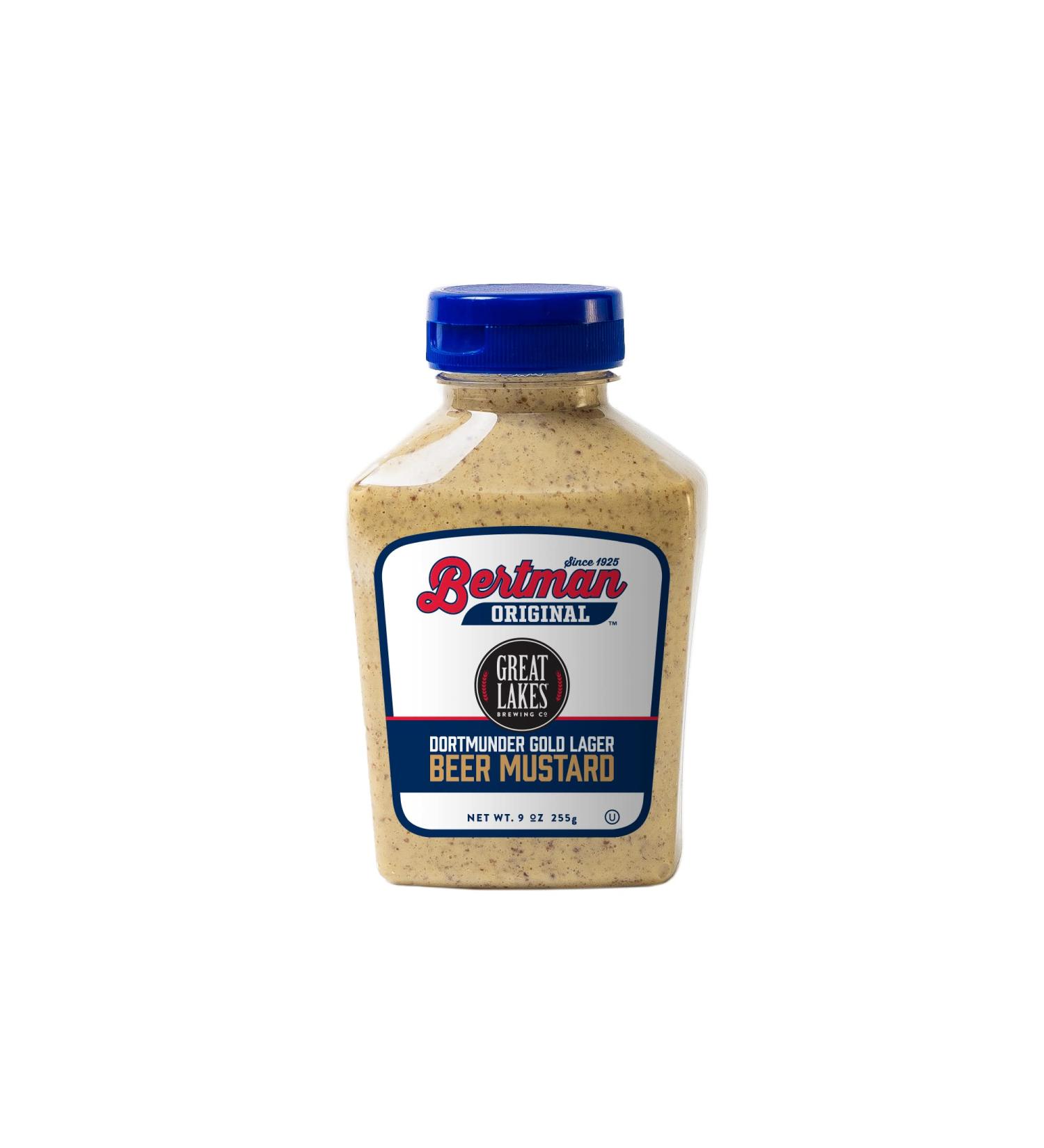 Bertman Original Great Lakes Dortmunder Gold Beer Mustard - 9 oz