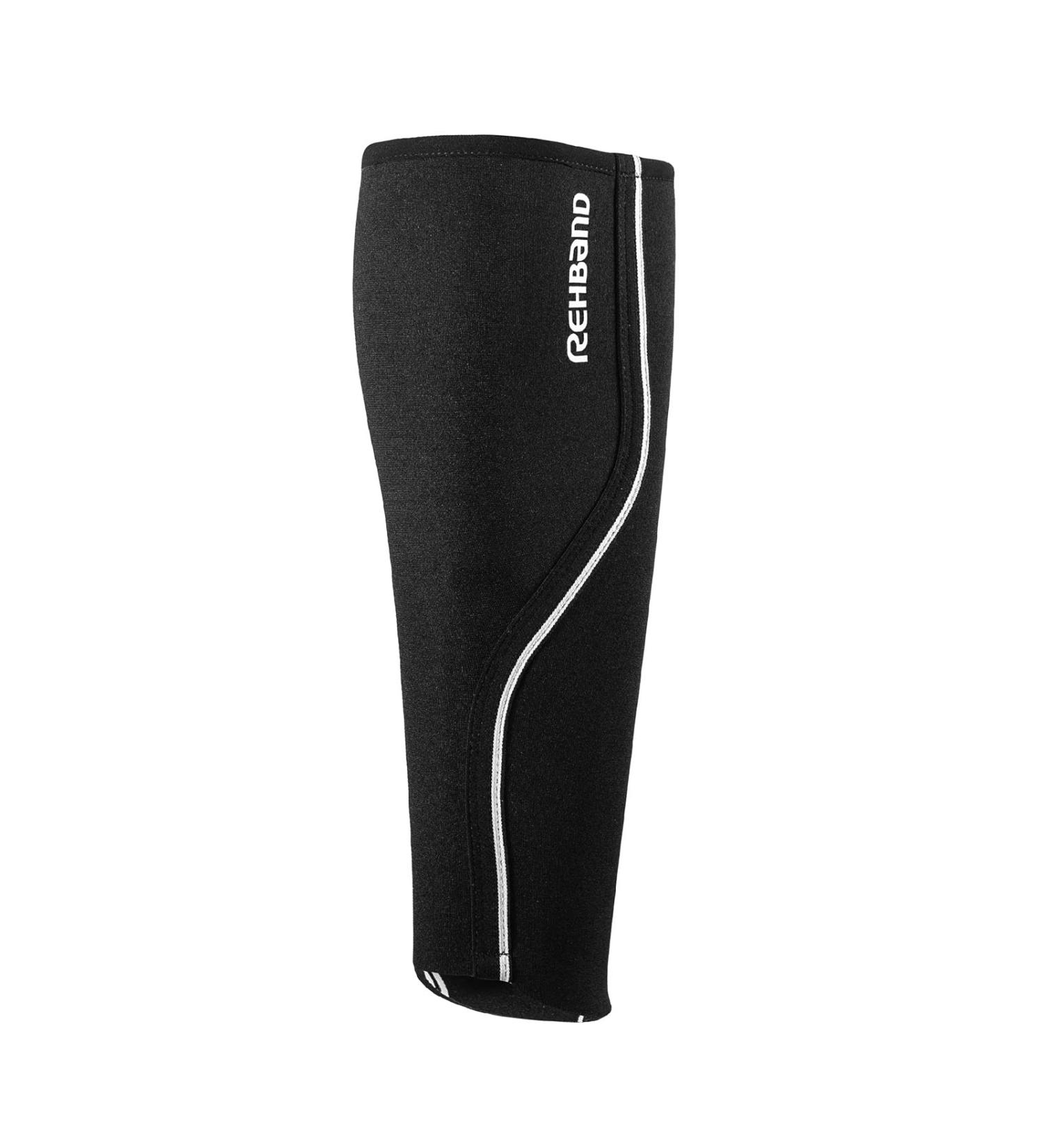 Rehband Neoprene Calf Bandage - Shin Support & Compression Sleeve for Running | X-Large Black | Promote Blood Circulation in Endurance Sports - Buy Online on GoSupps.com