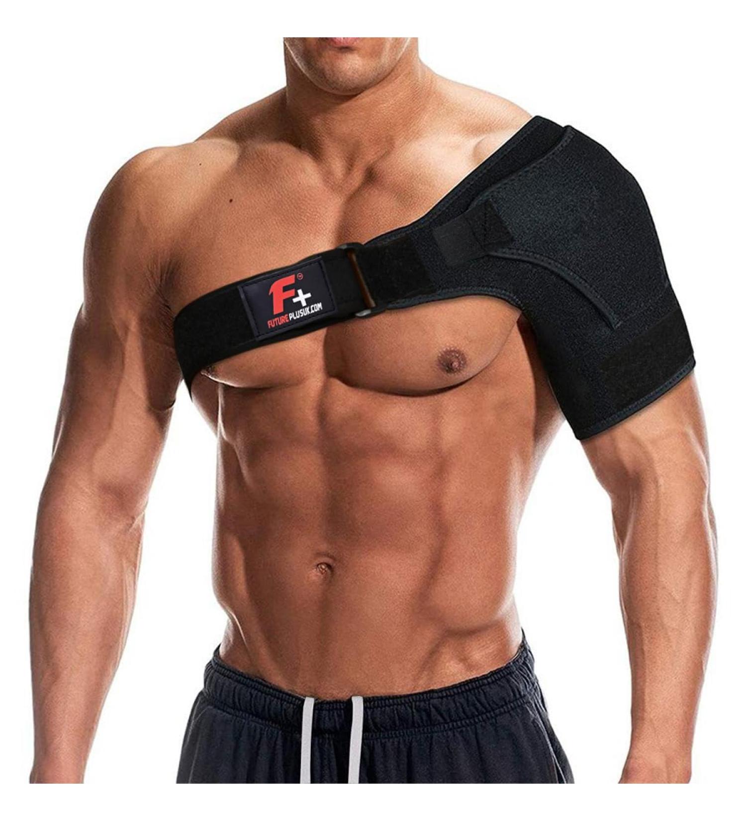 Adjustable Shoulder Support Brace for Torn Rotator Cuff | Pain Relief & Stability Wrap for Men & Women - Fits All Sizes L-XL-2XL - Buy Online on GoSupps.com