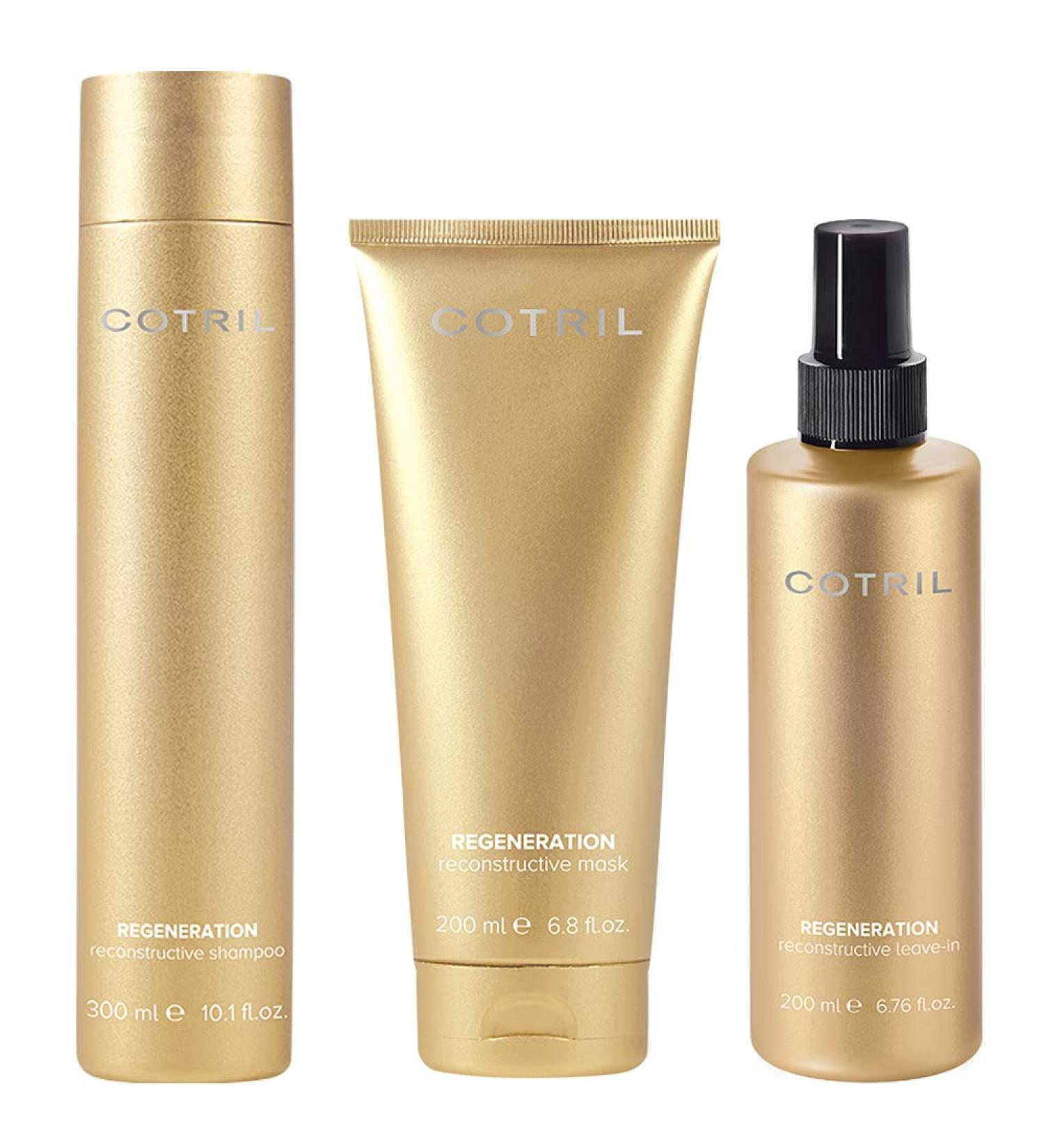 Cotril Revitalizing Regeneration Shampoo & Mask Set - 300ml + 200ml - Hydrate & Repair Hair | International Shipping Available - Buy Online on GoSupps.com