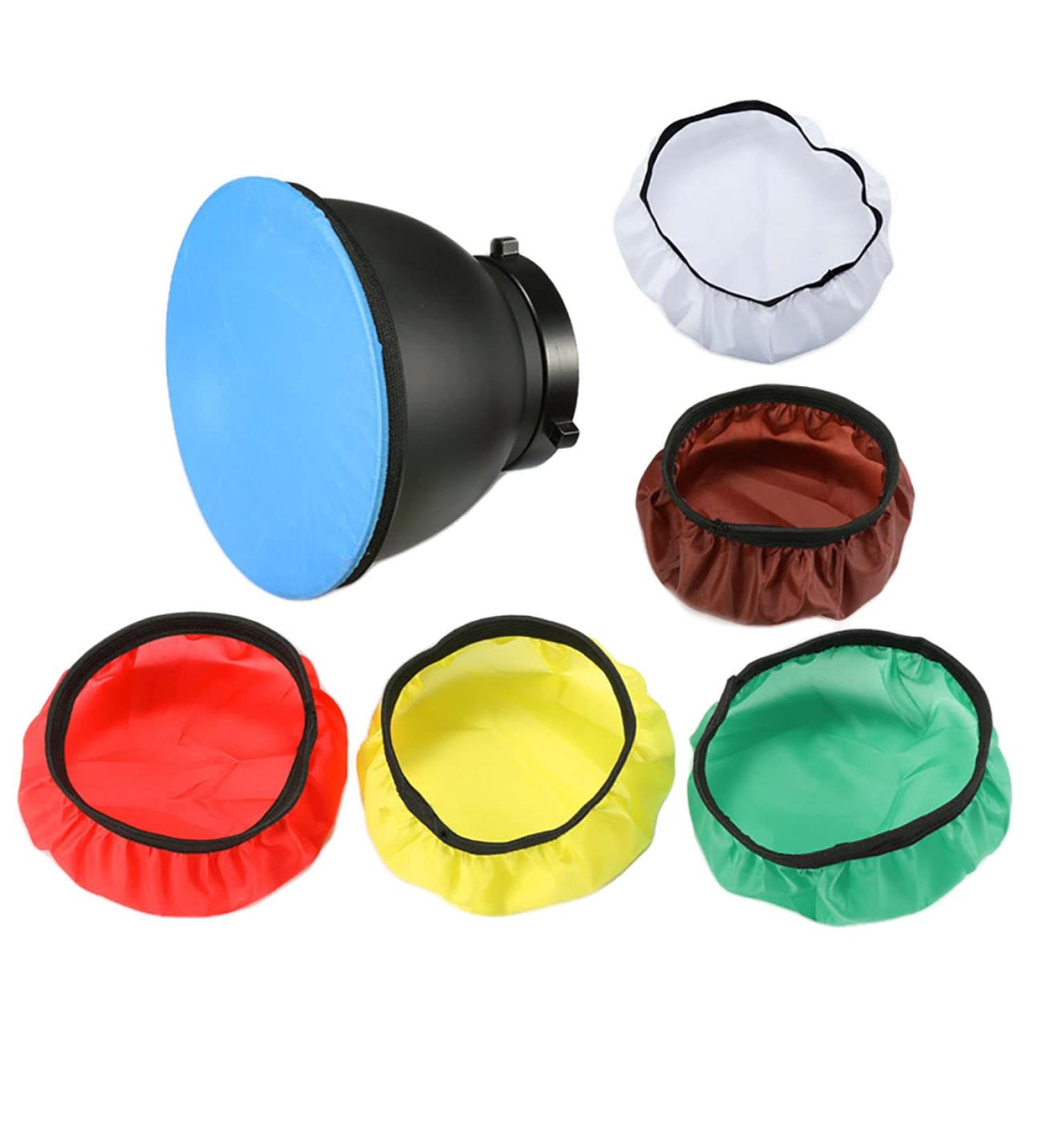 SQXBK 6PCS 7 Standard Diffuser Light Sock Cloth Set - White/Red/Yellow/Blue/Brown/Green - Buy Online on GoSupps.com