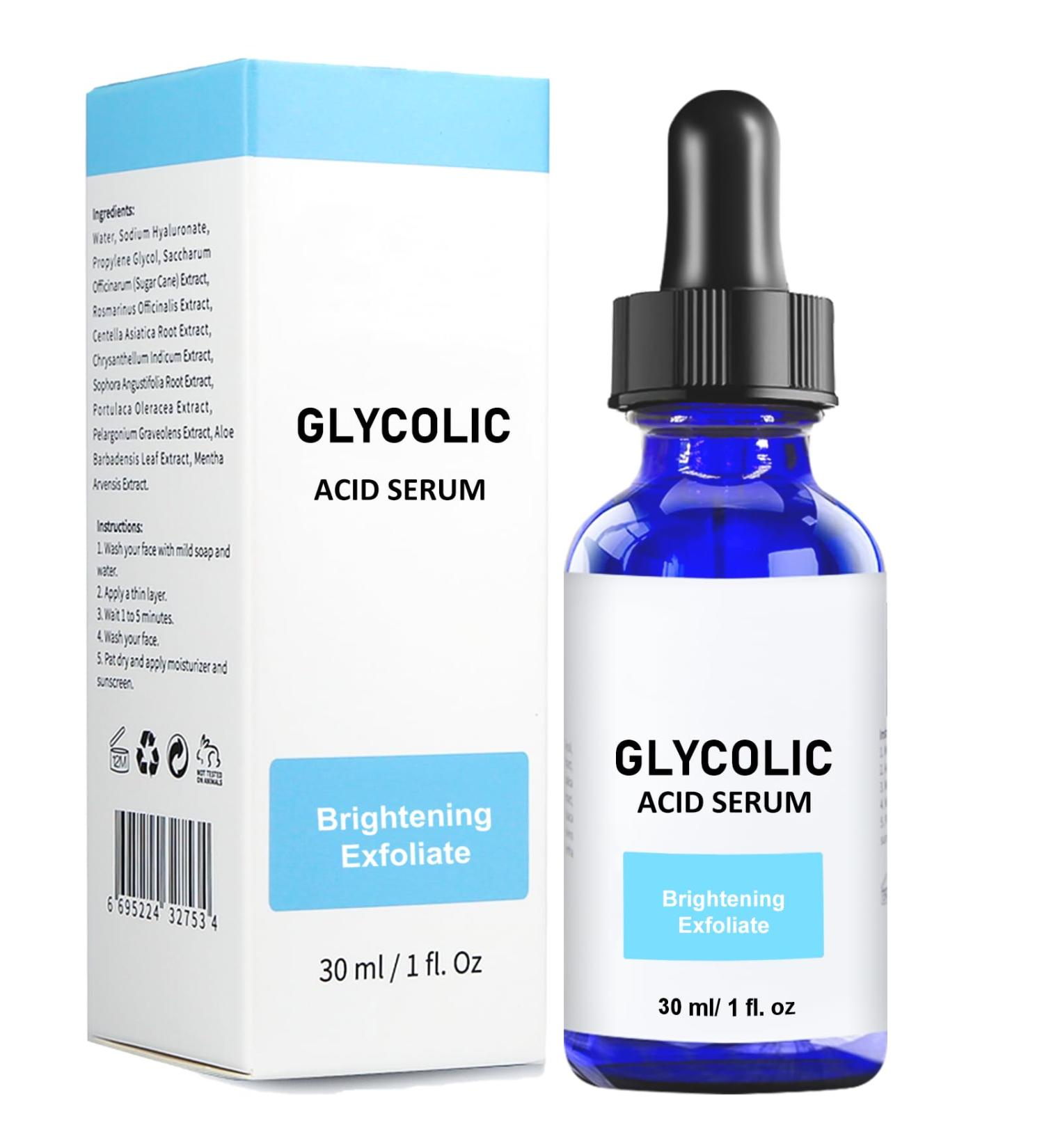 Trendyfave Glycolic Acid Serum Glycolic Acid Face Serum With Natural Plant Extract Face Care Serum Reduce Blemishes And Acne Exfoliate Glycolic Acid Toner Serum Korean Skincare 30ml - Buy Online on GoSupps.com