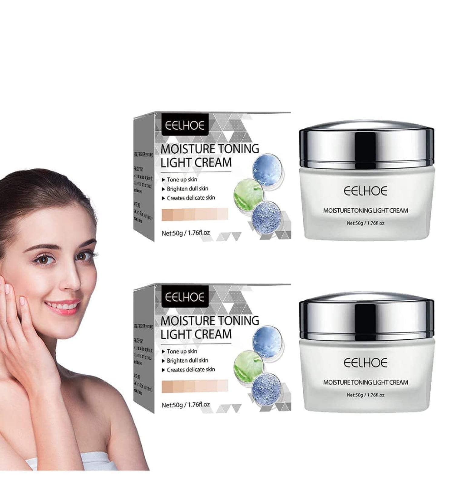 Aohoyaca 2PCS Honey & Beauty MoistureToning Light Cream - Hydrating Korean Tone Up Cream - Buy Online on GoSupps.com