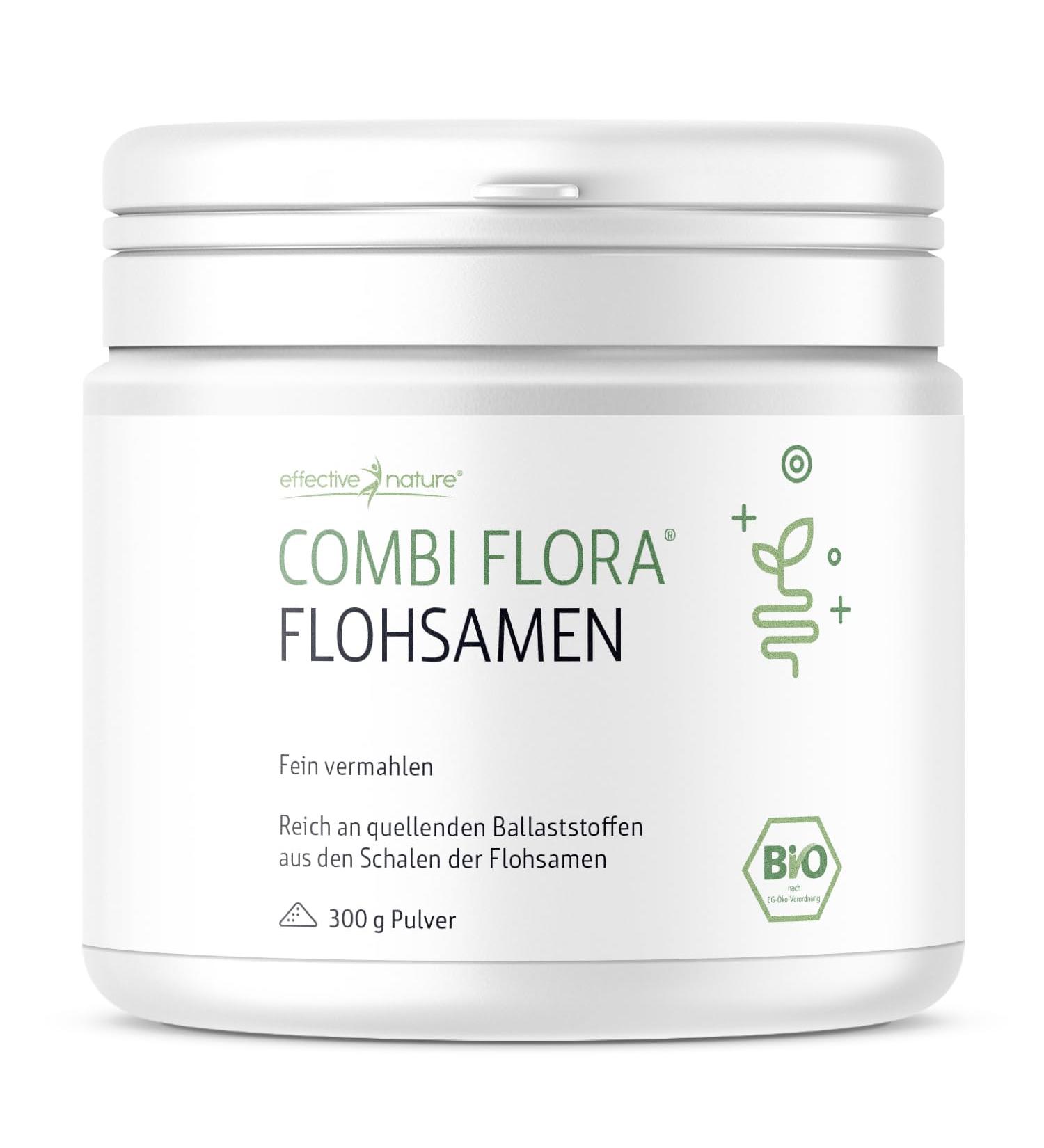 Organic Psyllium Husk Powder 300g - 99% Purity Finely Ground 85% Fiber - Effective Intestinal Cleansing - Ships Internationally - Buy Online on GoSupps.com