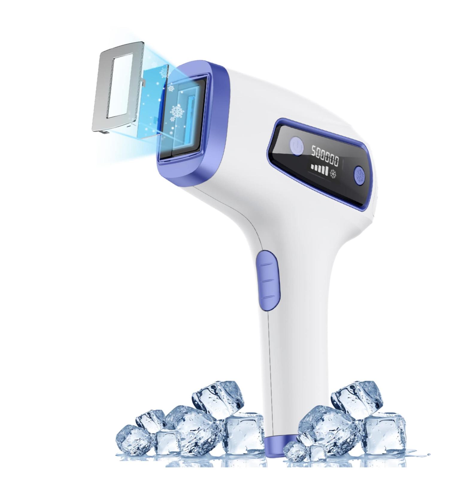 BONTECH IPL Hair Removal Device with Ice Cooling - Painless Laser Hair Removal for Women - Permanent, Precision Head, Long-lasting Results - Body & Face - White - Buy Online on GoSupps.com