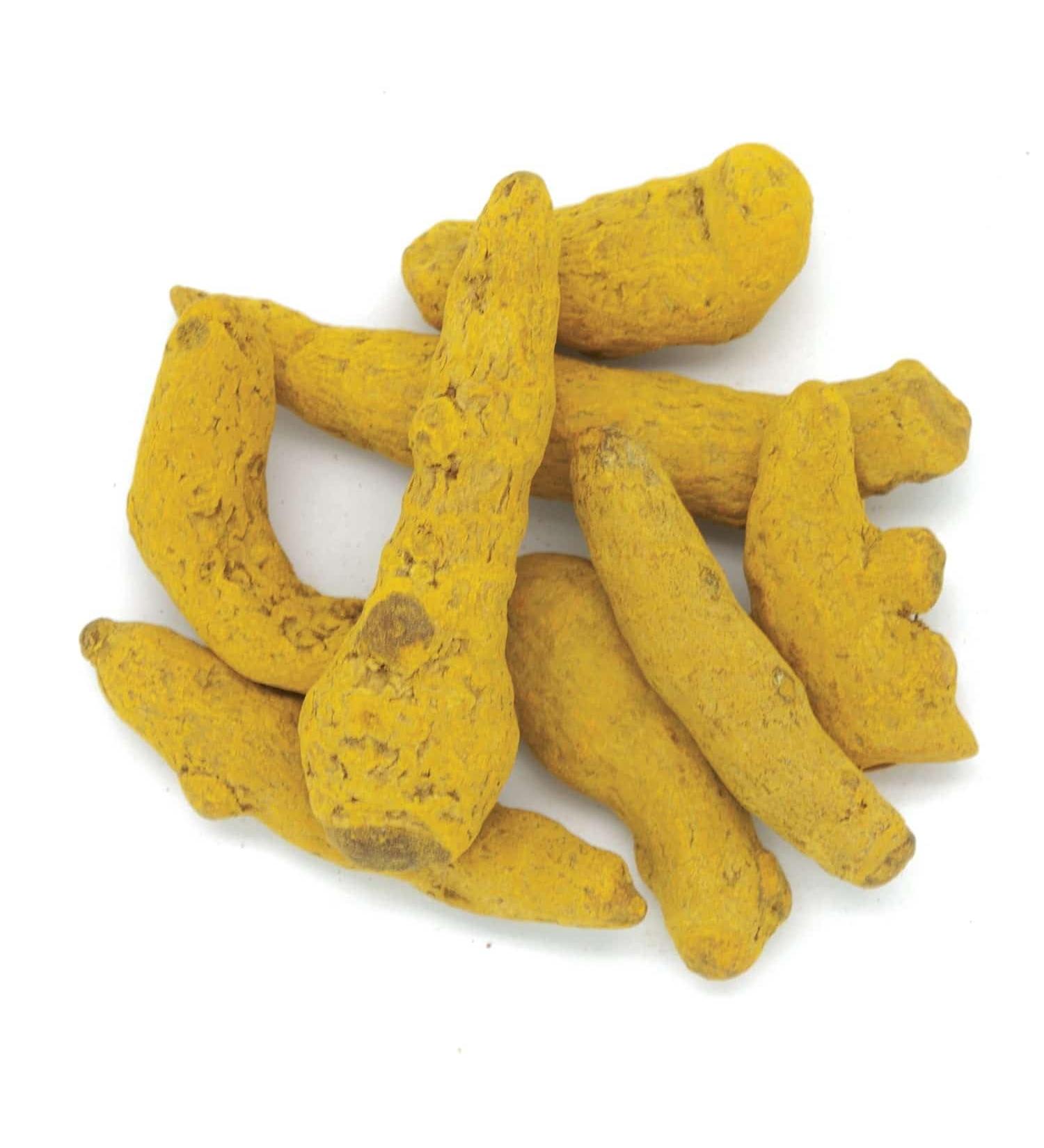 Turmeric in rhizomes, turmeric in roots in economical bag of 250 g