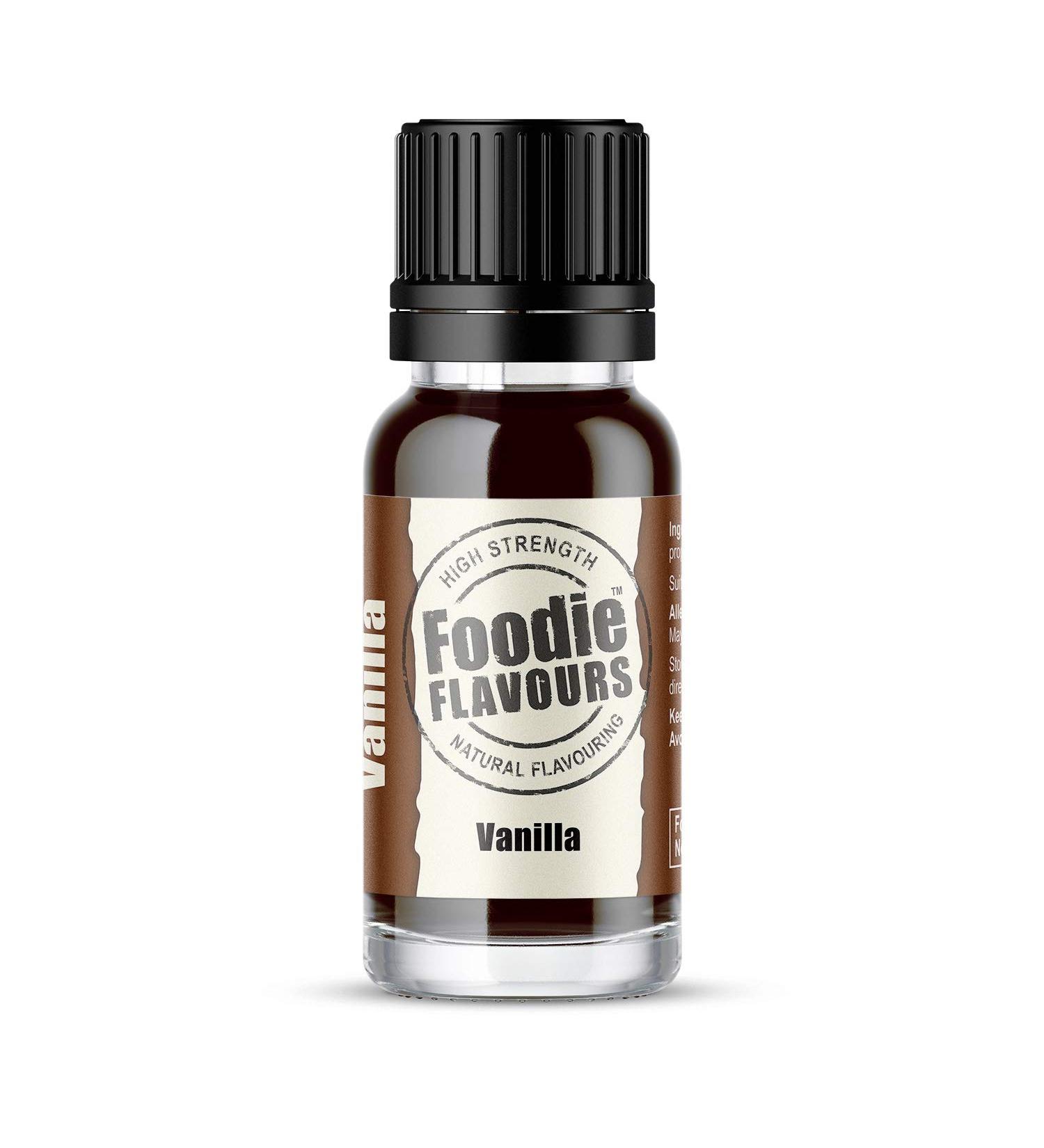 Vanilla Natural Food Flavouring 15ml - Foodie Flavours Vanilla 15 ml (Pack of 1) - Buy Online on GoSupps.com