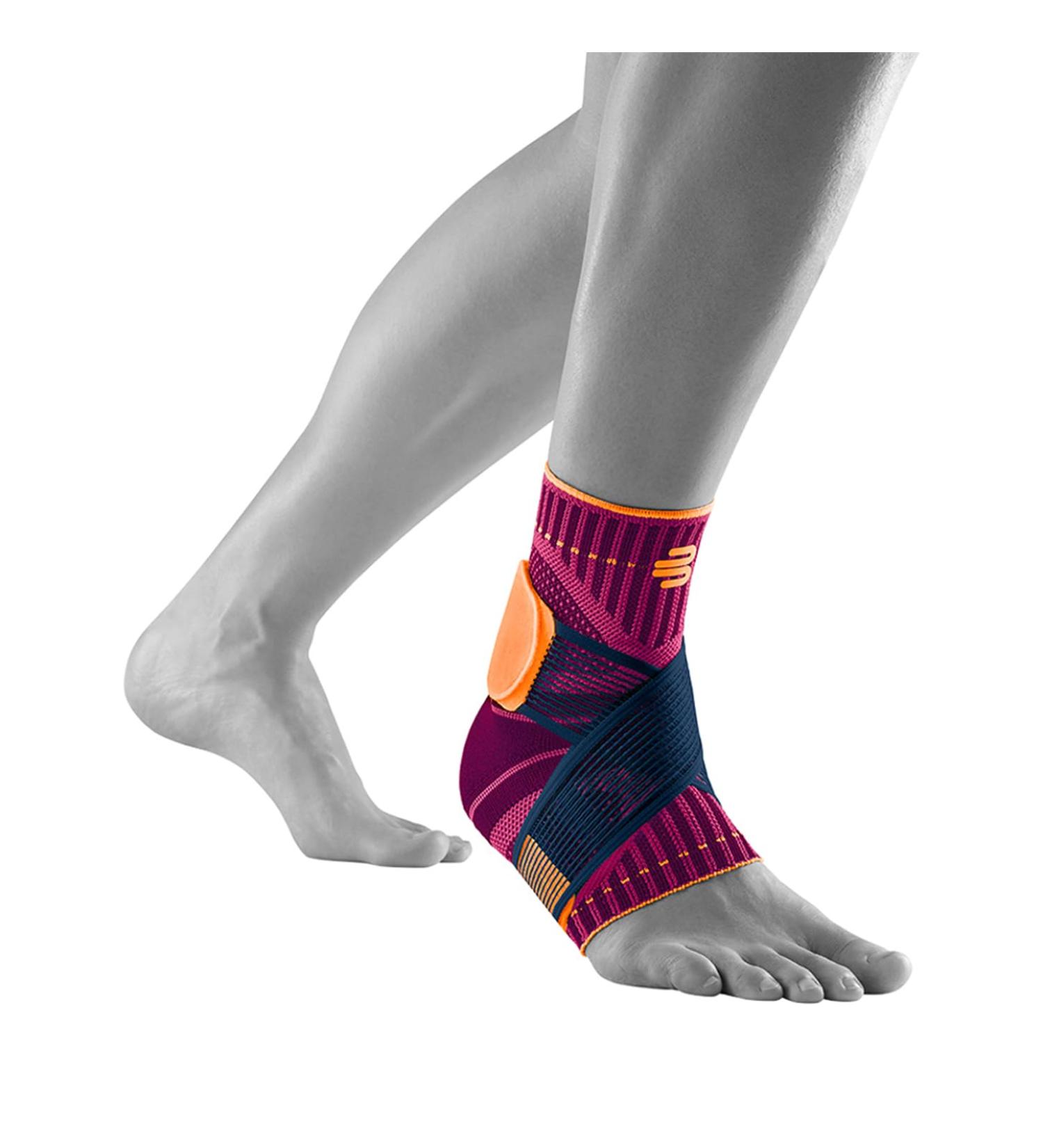 Buy Bauerfeind Ankle Bandage - Unisex Sports Support for Football Fitness & Running - Left Pink - Buy Online on GoSupps.com