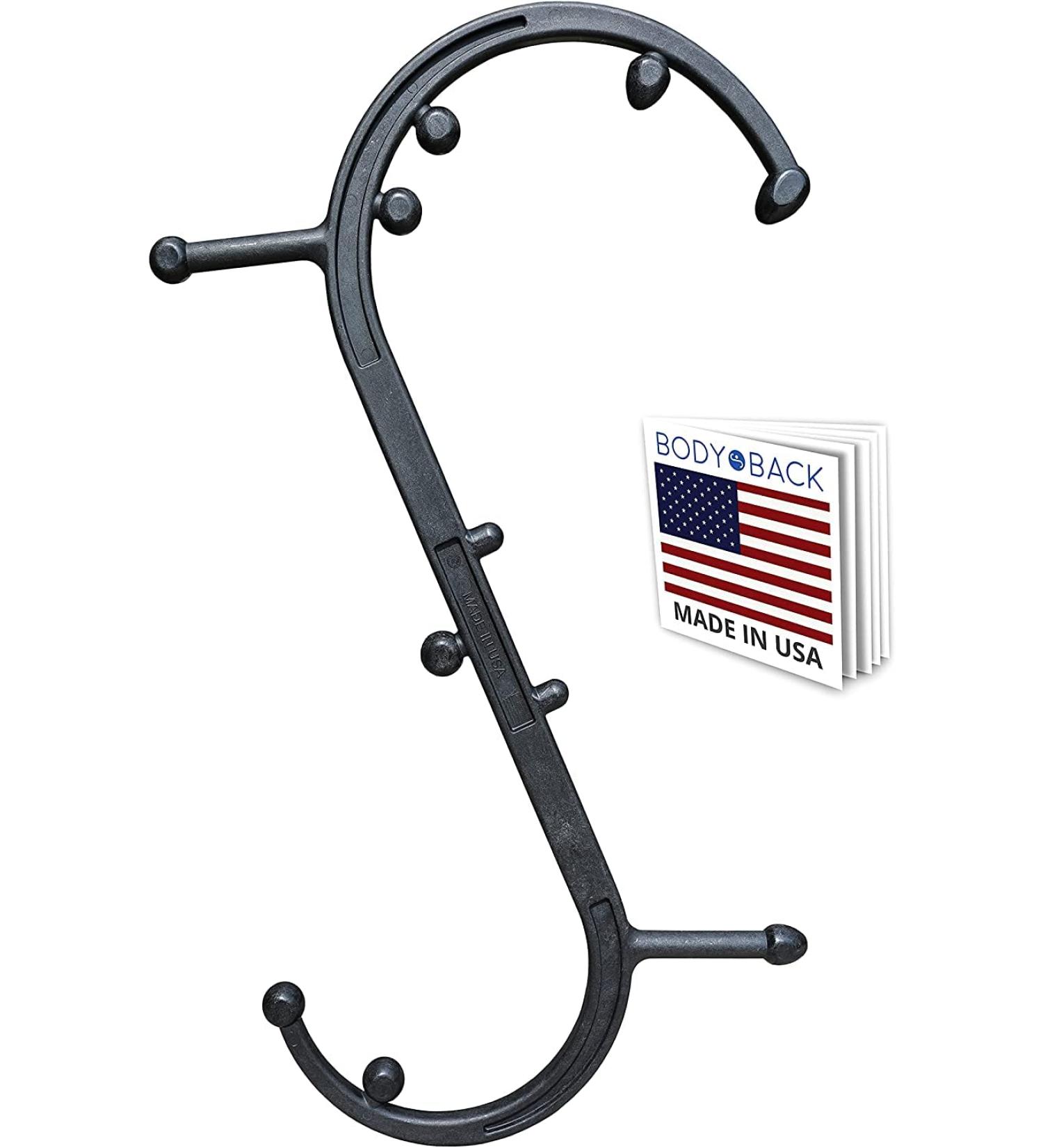 Body Back Buddy Classic - Trigger Point Massage Tool  Neck and Back Massager Handheld  Manual Self Massager  Massage Cane  Muscle Knot Remover with Instructions (Black Marbled) Black Marbled Single - Buy Online on GoSupps.com