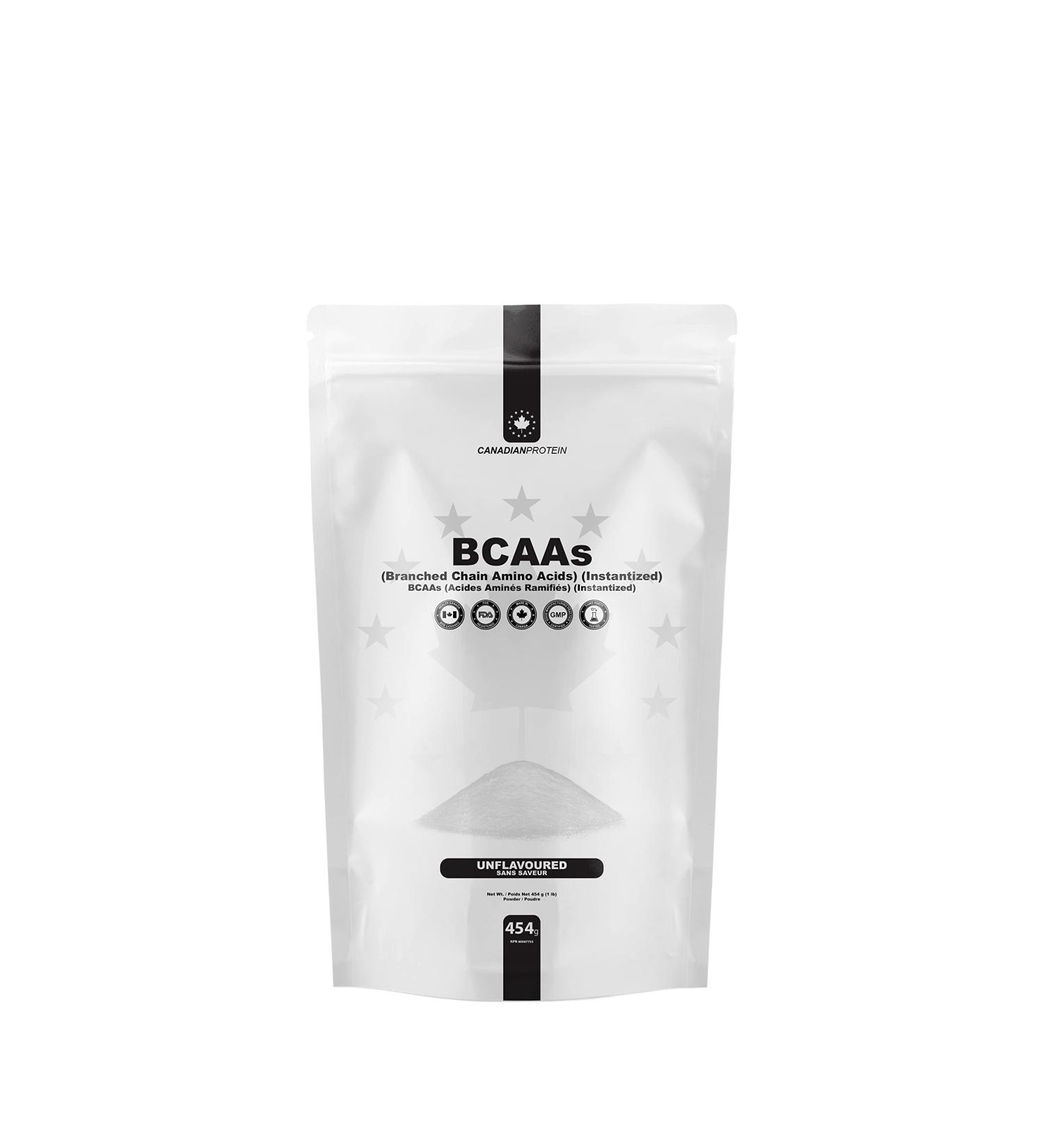 Canadian Protein Instantized BCAA Powder | 90 Servings of 5 grams of BCAA Amino Acids Pre Workout and Post Workout Drink for Muscle Building and Endurance - Buy Online on GoSupps.com