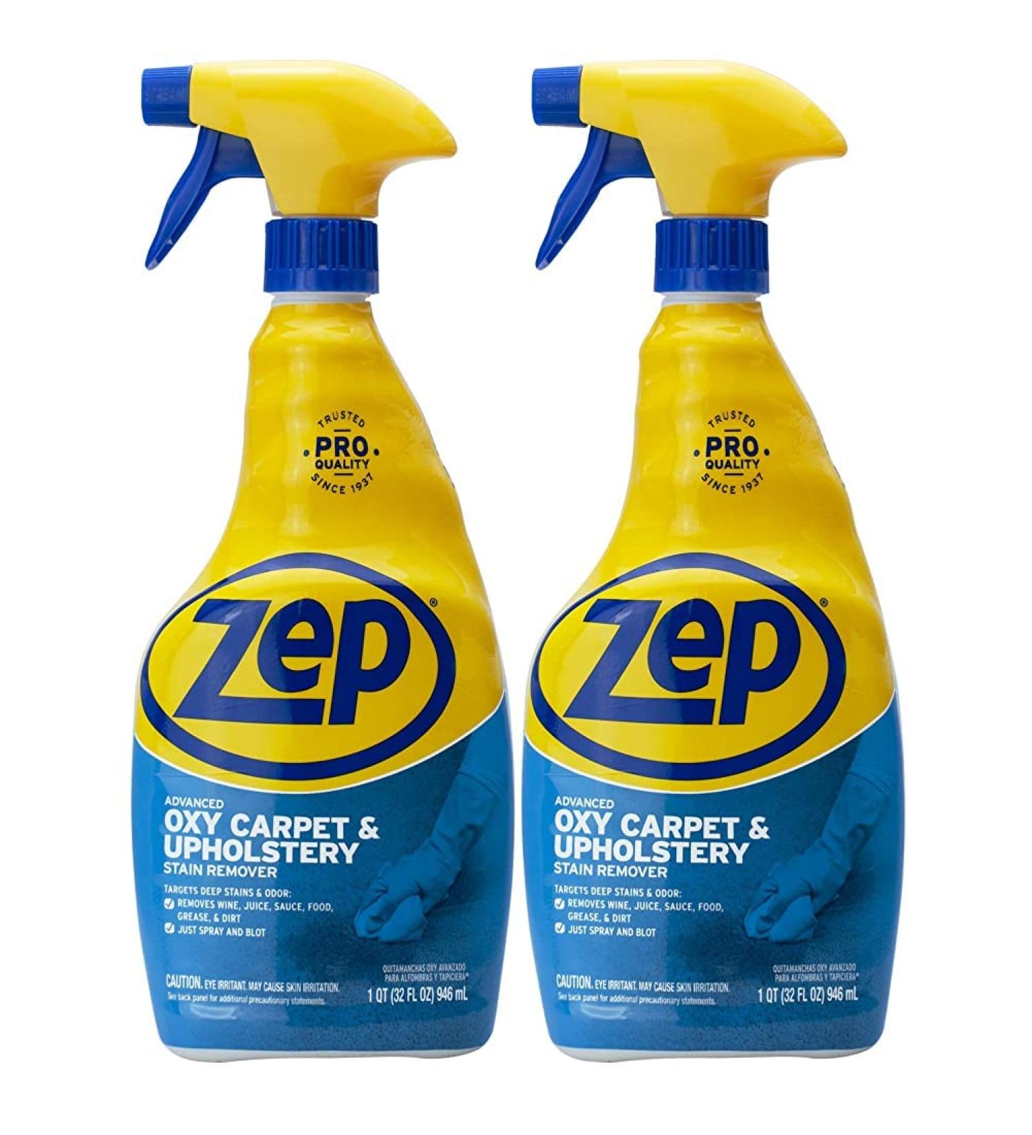 Zep Advanced Oxy Carpet Cleaner 32oz (Pack of 2) - Ideal for Upholstery, Carpet, and Laundry - Buy Online on GoSupps.com