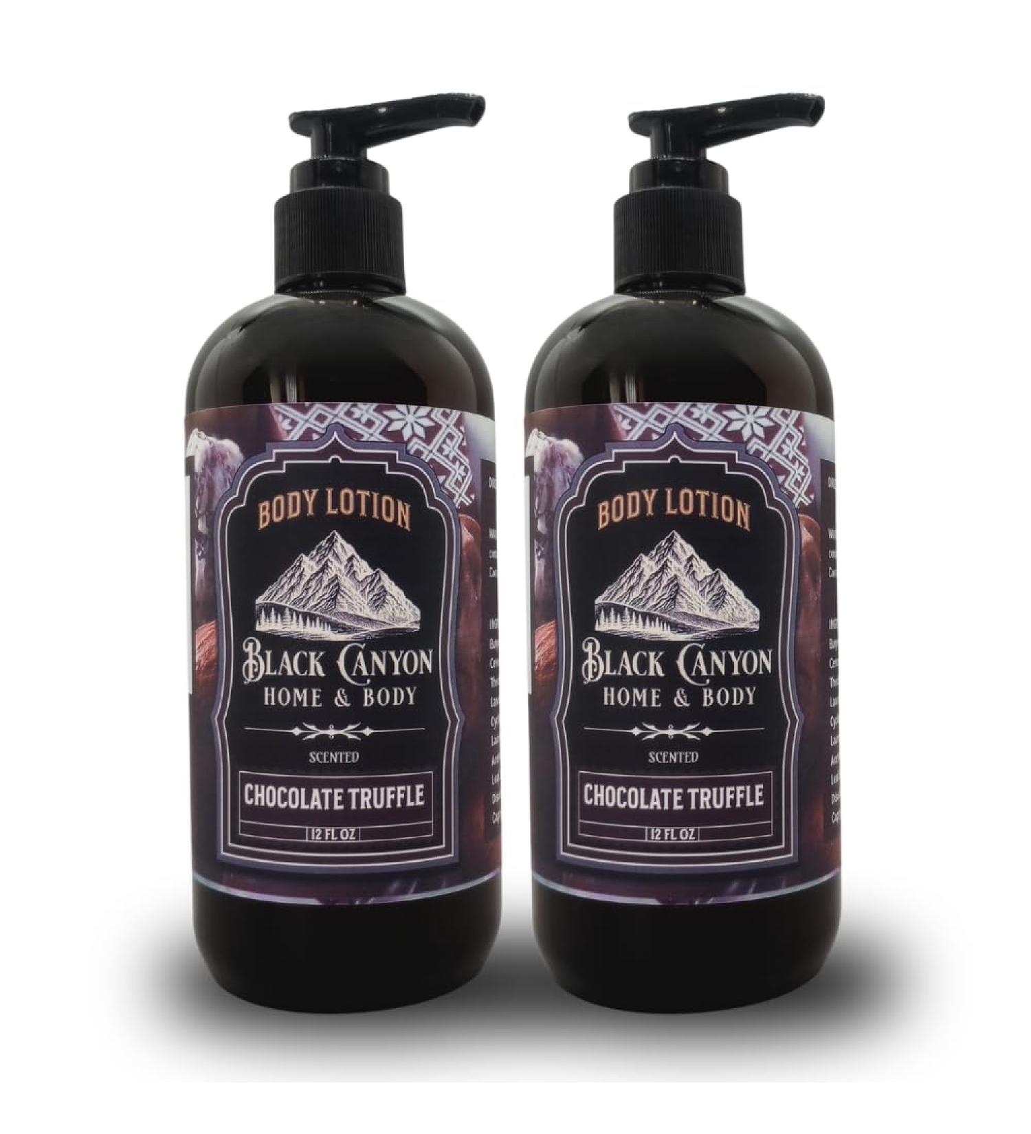 Black Canyon Chocolate Truffle Scented Body Lotion with Lanolin and Jojoba Oil 12 Oz (2 Pack) - Buy Online on GoSupps.com