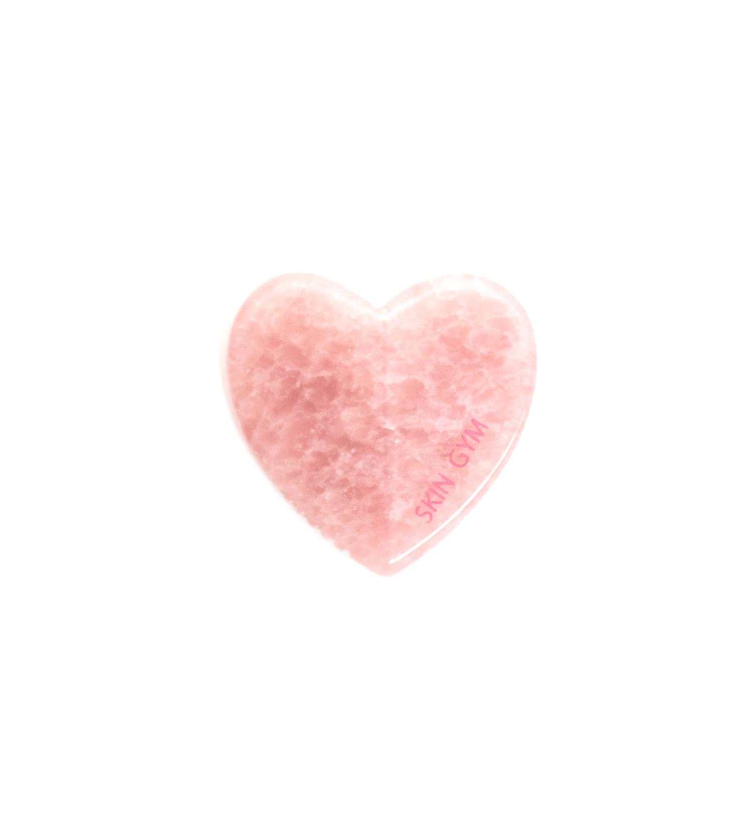 Skin Gym Lovey Gua Sha Face Massager - Anti-Aging Rose Quartz Beauty Tool for Under Eye Bags & Puffy Eyes - Buy Online on GoSupps.com
