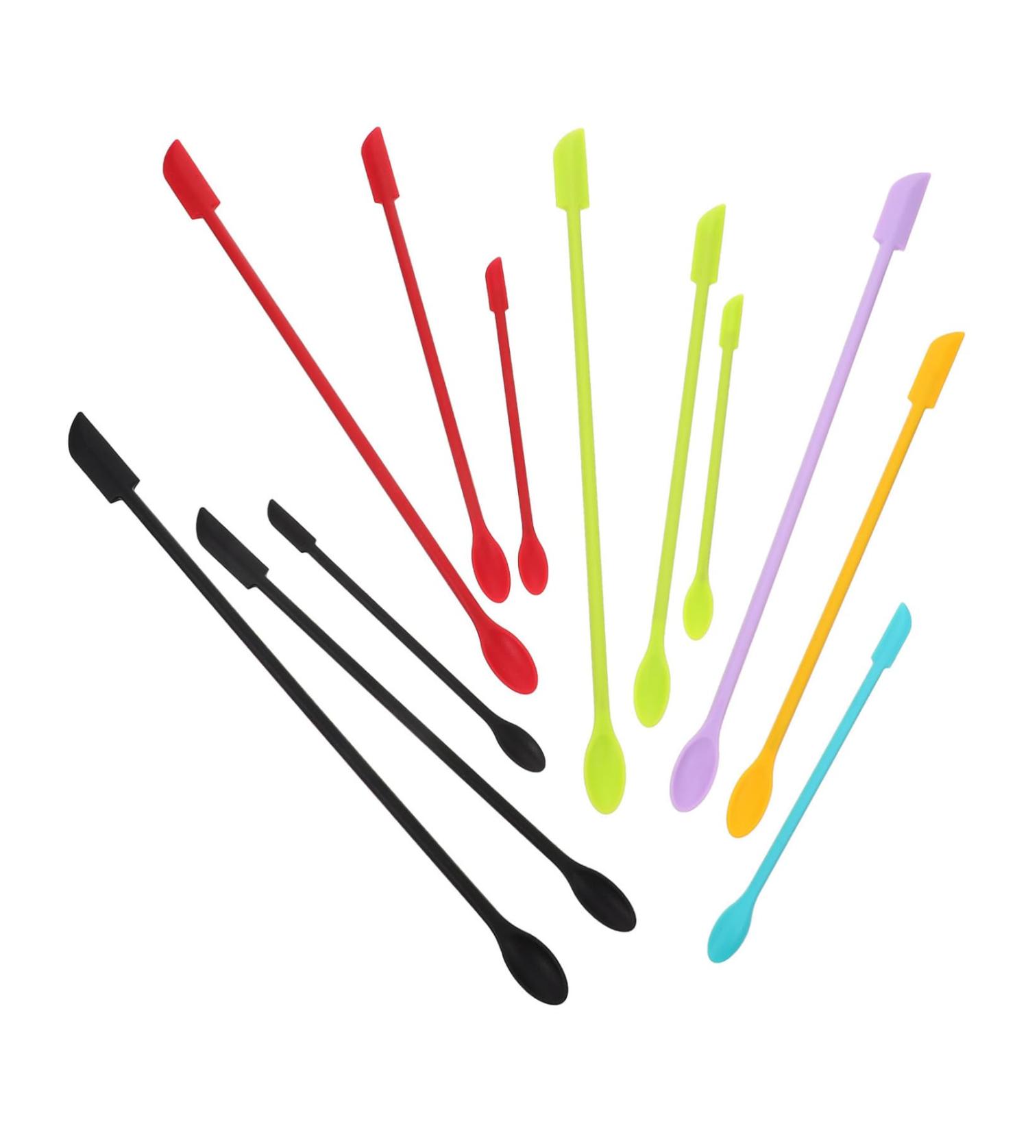 COOPHYA 12pcs Cosmetic Bottle Scraper Set | Silicone Spatula for Cakes & Desserts | Ideal for Household Use - Buy Online on GoSupps.com