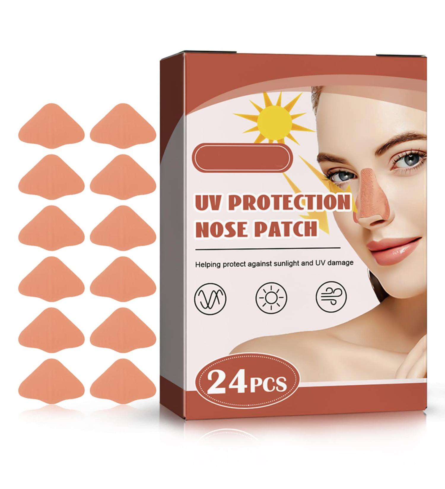 Sun Protection Nose Patch 24Pcs - Reduce Nose Sun Exposure for Outdoor Sports and Swimming - Beige - Buy Online on GoSupps.com
