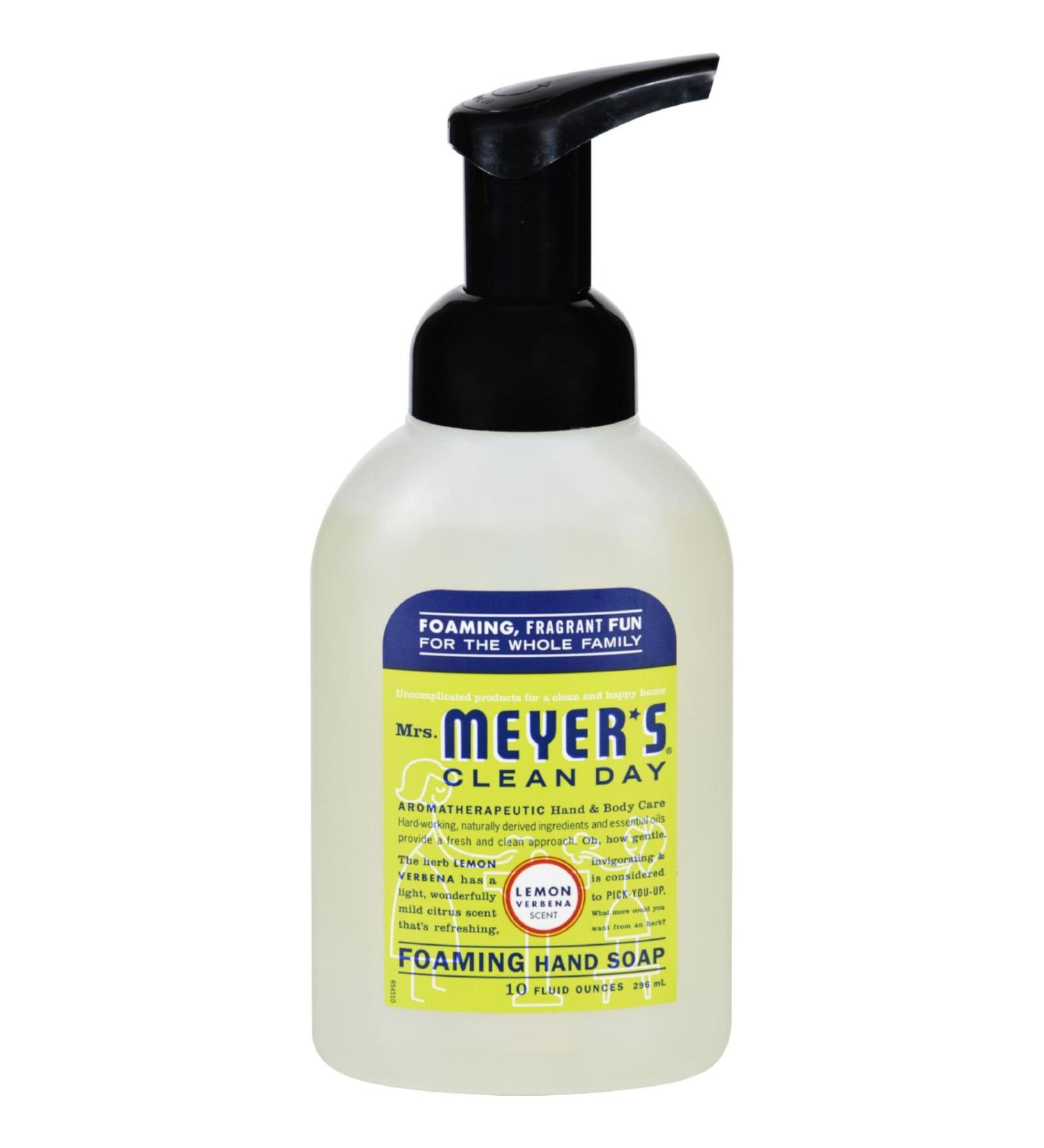 Mrs Meyers Foaming Hand Soap Lemon Verbena 10 Oz