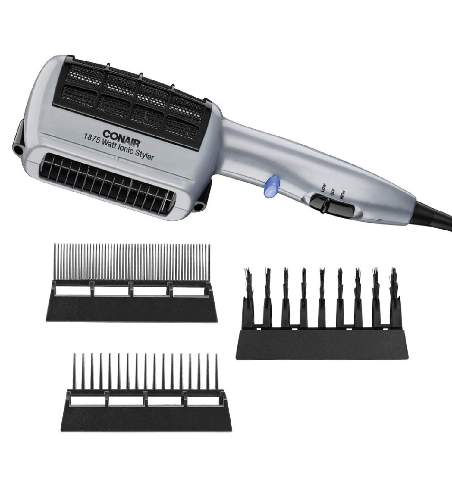 Conair 1875 Watt 3-in-1 Styling Hair Dryer with Ionic Technology and 3 Attachments - Buy Online on GoSupps.com
