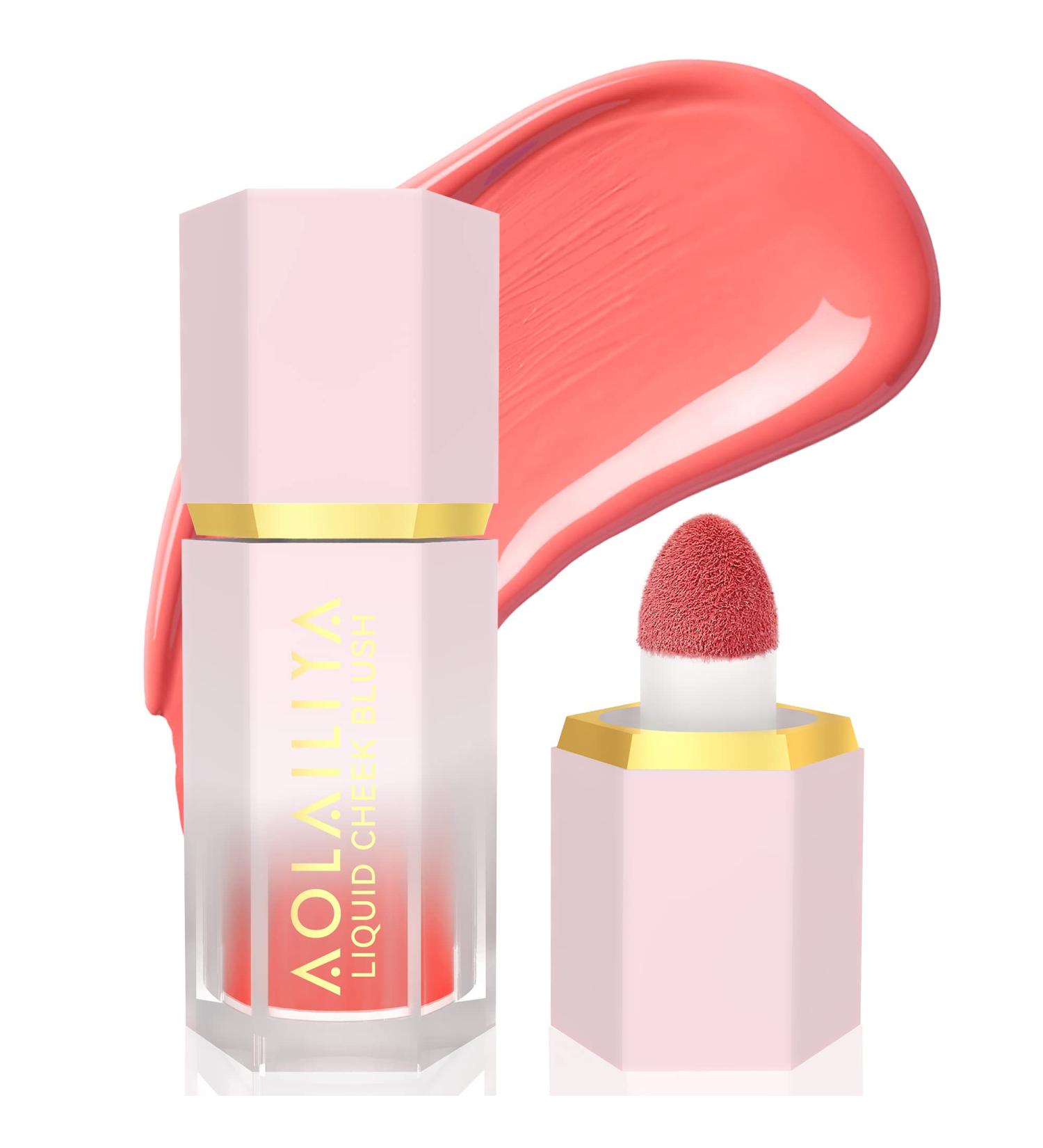 AOLAILIYA Liquid Blush Makeup | High-Pigmented Cheek Tint Stick for Women | Long-Wearing & Waterproof Formula | Natural Glossy Finish - Buy Online on GoSupps.com