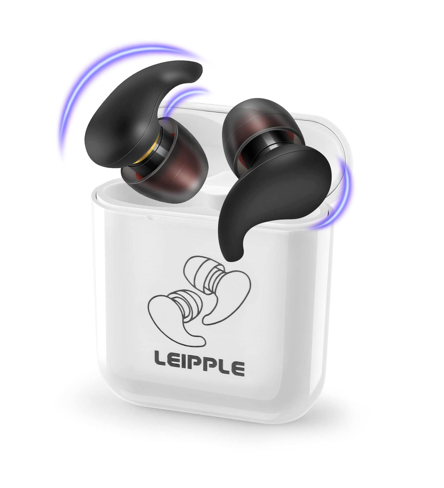 Reusable Noise Canceling Ear Plugs - Soft Silicone, Washable, 8 Ear Tips - for Sleep, Music, Parties - Black - Buy Online on GoSupps.com