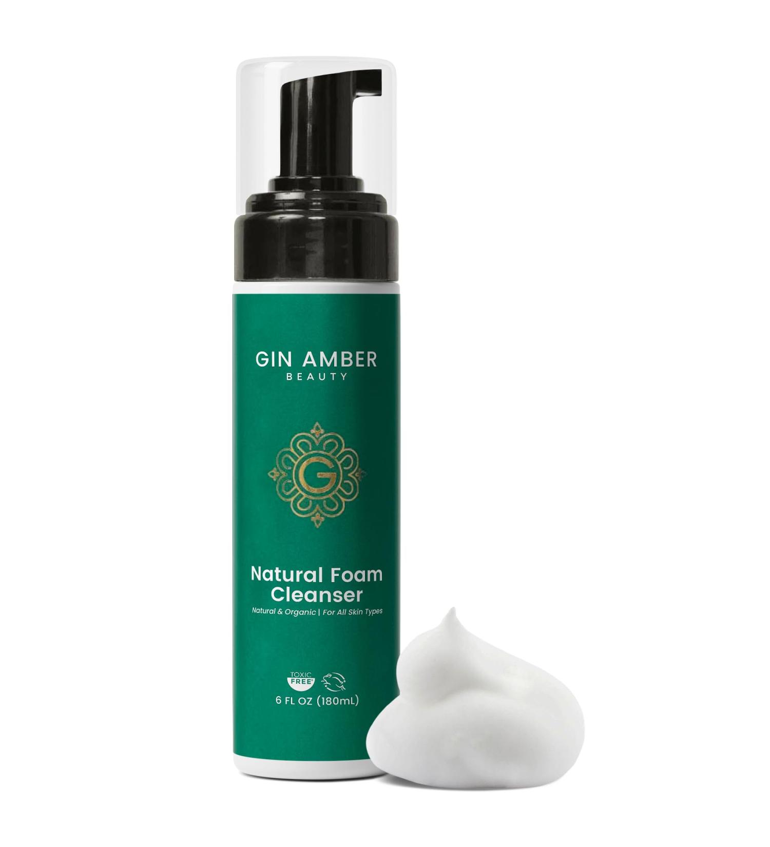 Buy Gin Amber Beauty Natural Foaming Skin Cleanser | Gentle & Effective Skin Care for All Skin Types | International Shipping Available - Buy Online on GoSupps.com