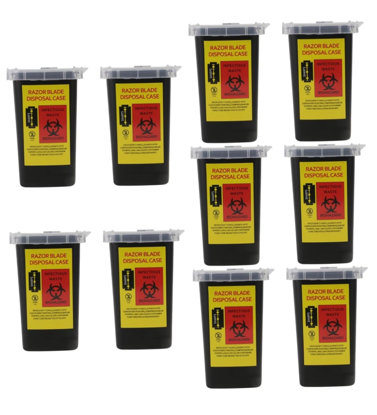 Buy FRCOLOR 10 STK Blade Storage Box - Safe & Eco-Friendly Broken Blade Recycling Container for International Shipping - Buy Online on GoSupps.com