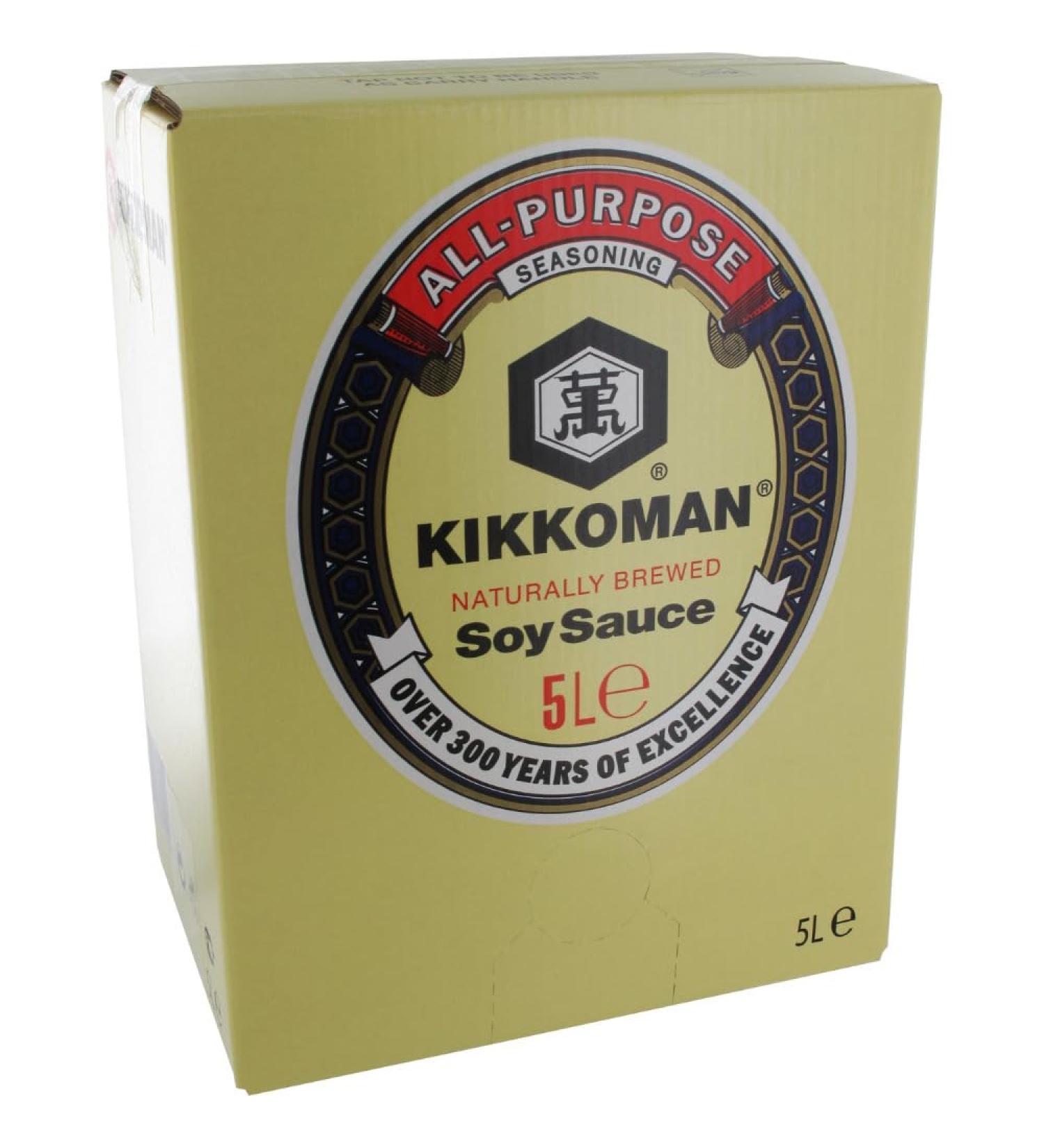 Buy Kikkoman Soy Sauce (1 x 5 L) - Premium Quality for Authentic Asian Cuisine - Ships Internationally - Buy Online on GoSupps.com