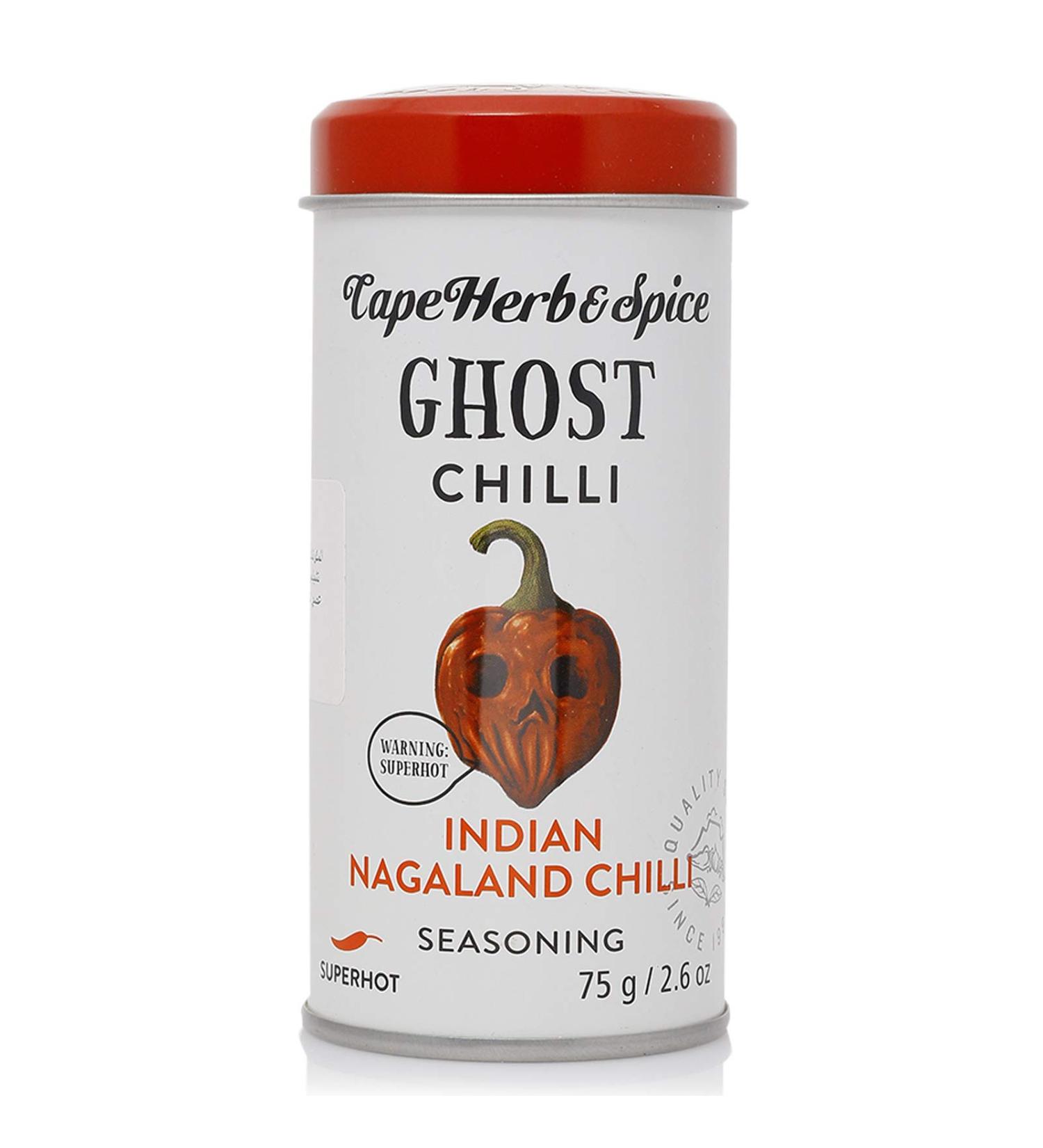 Cape Herb Spice Cape Herb & Spice Cans of chilli Ghost chilli Indian Nagaland chilli Ideal to give your meals an intensely spicy taste 75g 75 g 1er Pack - Buy Online on GoSupps.com
