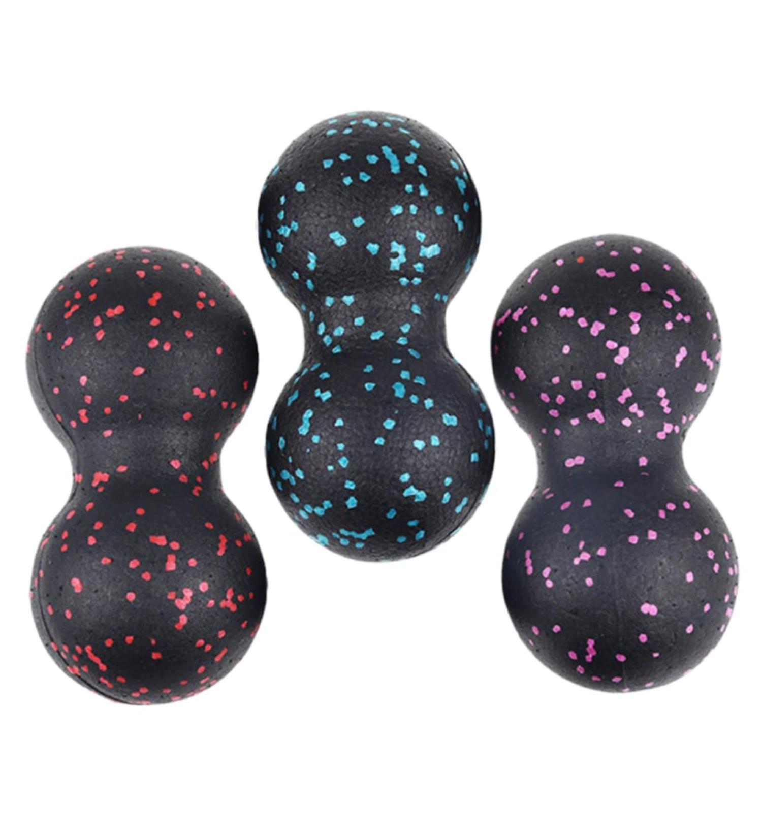 Lurrose 3-in-1 Peanut Massage Ball - Spiky Physiotherapy & Yoga Roller for Effective Muscle Relief | International Shipping Available - Buy Online on GoSupps.com