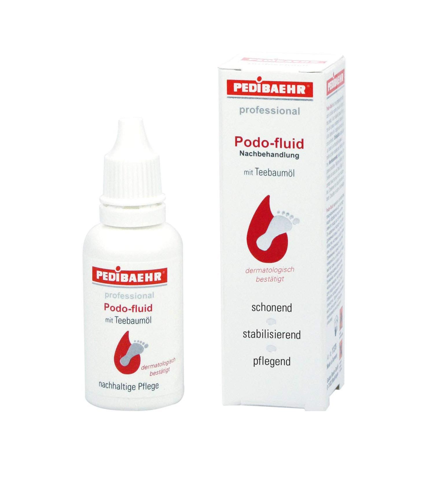 Podo fluid with tea tree oil callus removal aftercare PediBaehr 30ml