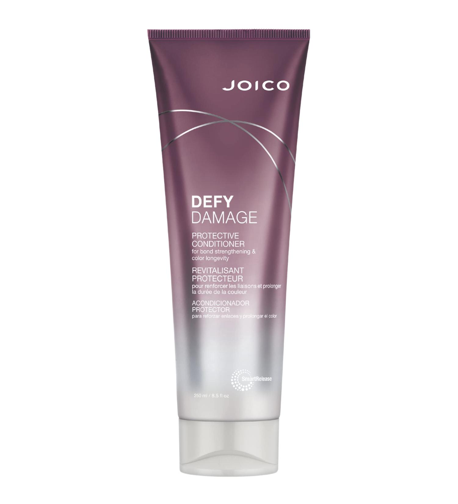 Joico Defy Damage Protective Conditioner 8.5 Fl Oz | For Color-Treated Hair with Moringa Seed Oil & Arginine | Preserve Hair Color & Strengthen Bonds - Buy Online on GoSupps.com