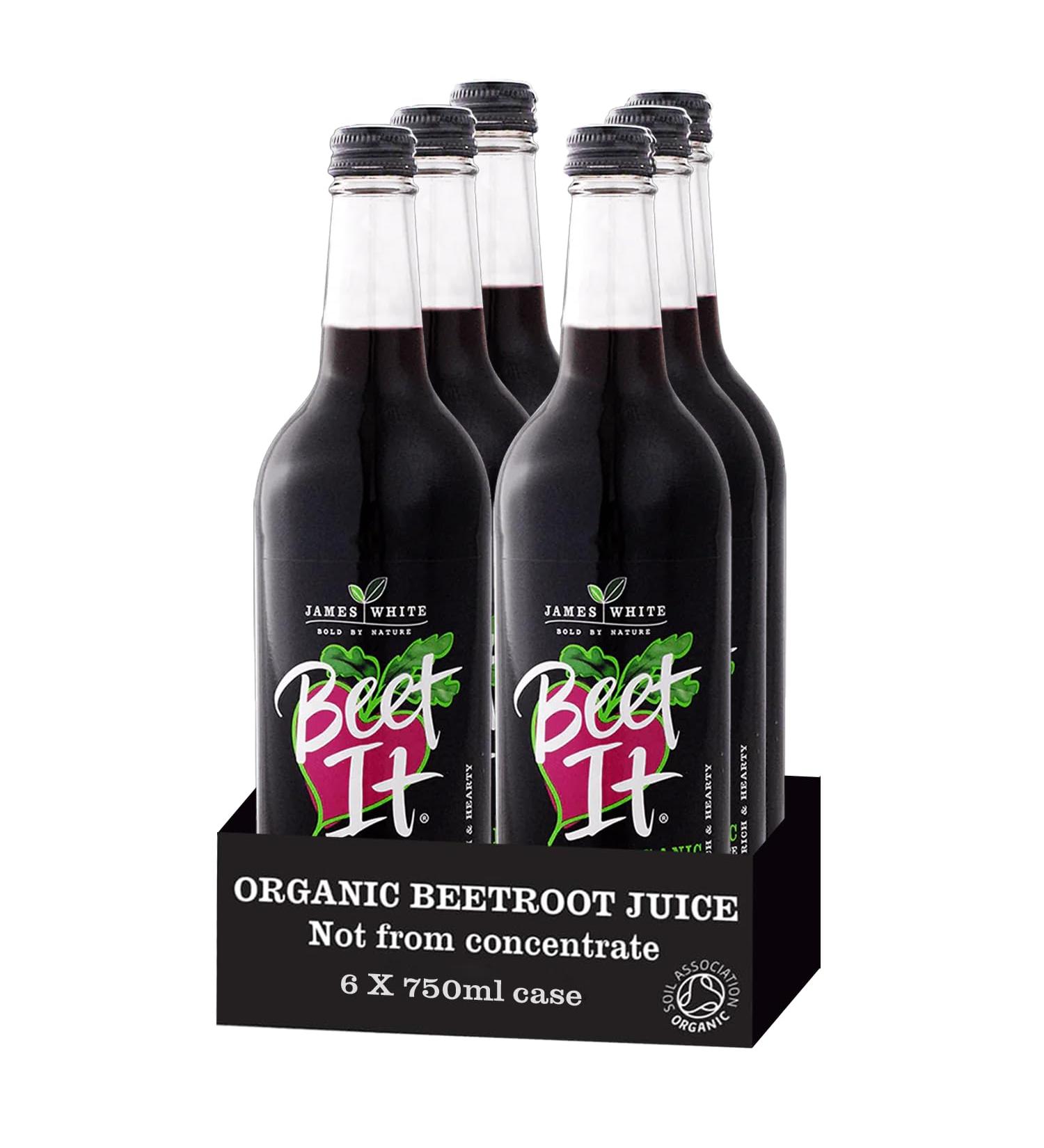 Beet It Jus de betterave bio 750 ml V g talien Cueilli et press Sans sucre ajout (lot de 6) - Buy Online on GoSupps.com