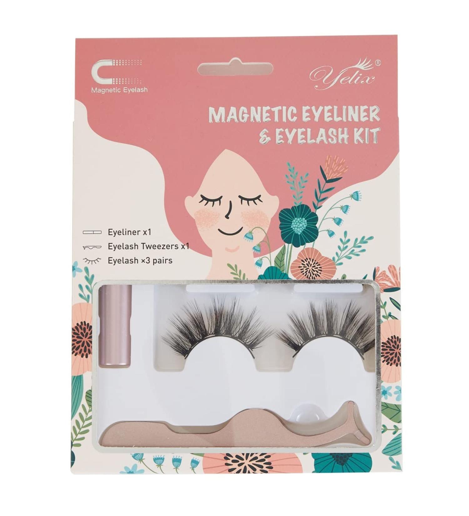 Buy 3 Pairs Magnetic Eyelash & Eyeliner Kit | Reusable No Glue Needed | Cty-11 - International Shipping Available - Buy Online on GoSupps.com
