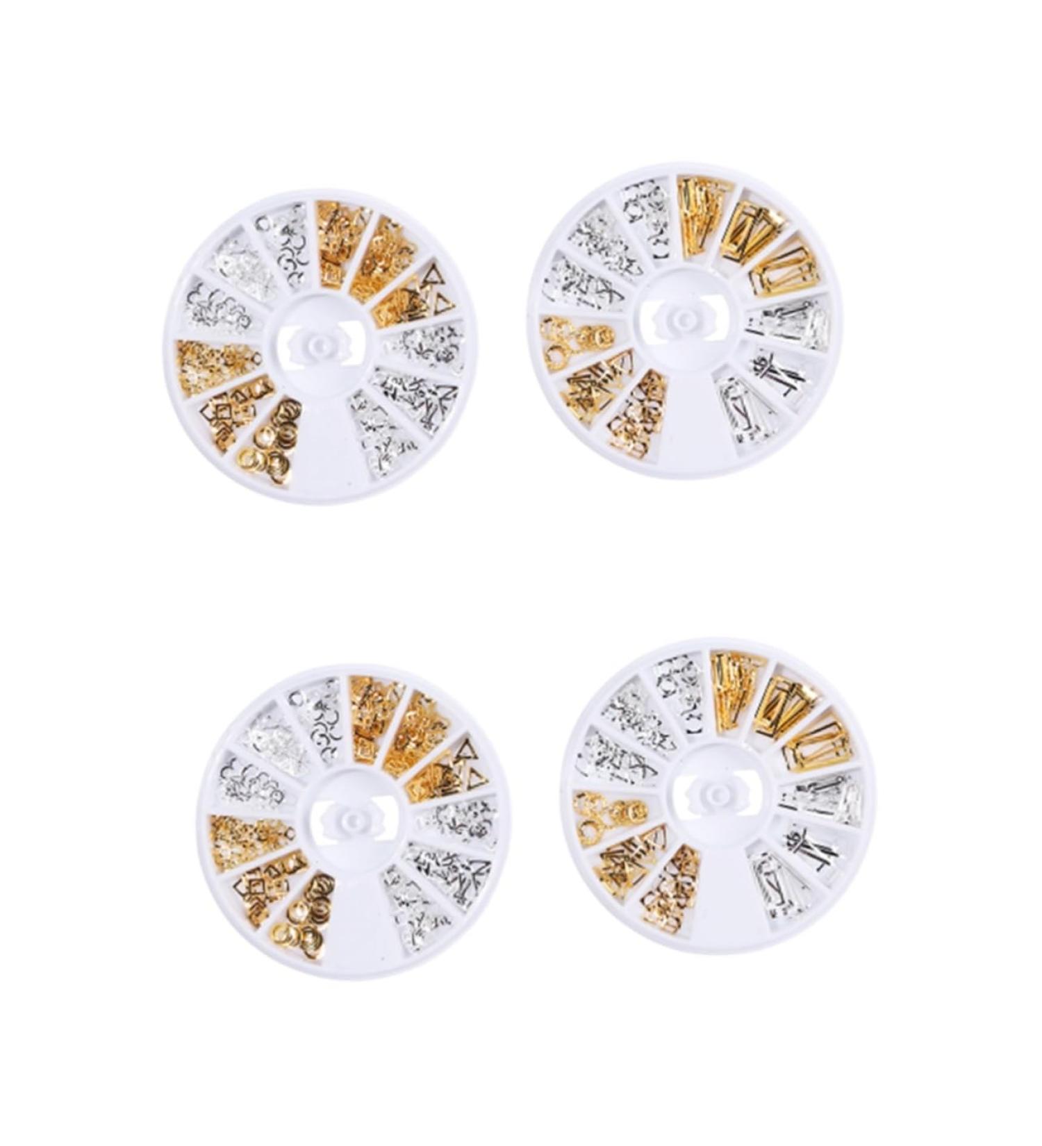 Healeved 4 Boxes Manicure Accessories Rivet Nail Decoration Nails Decoration Nail Art Rhinestones Gold Decor Nail Art Decoration Rivets for Metal Gold Nail Rhinestones Nail Set 3d Mix - Buy Online on GoSupps.com