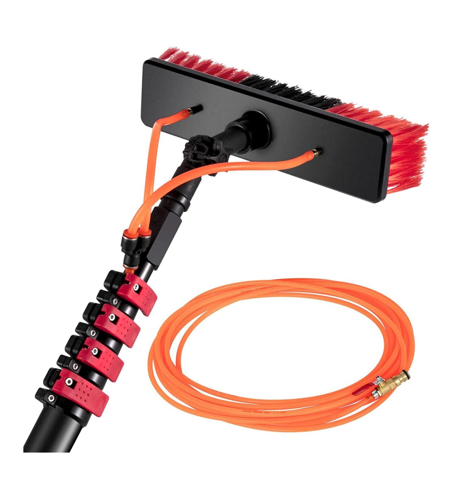 Window Cleaning Equipment Brushes Window Cleaning Poles Water Fed Pole Kit 11-35Ft Length Water Fed Brush Aluminum Outdoor Window Cleaner W/ 17Ft Hose Cleaning And Washing Tool For Window 9M/29.5Ft - Buy Online on GoSupps.com