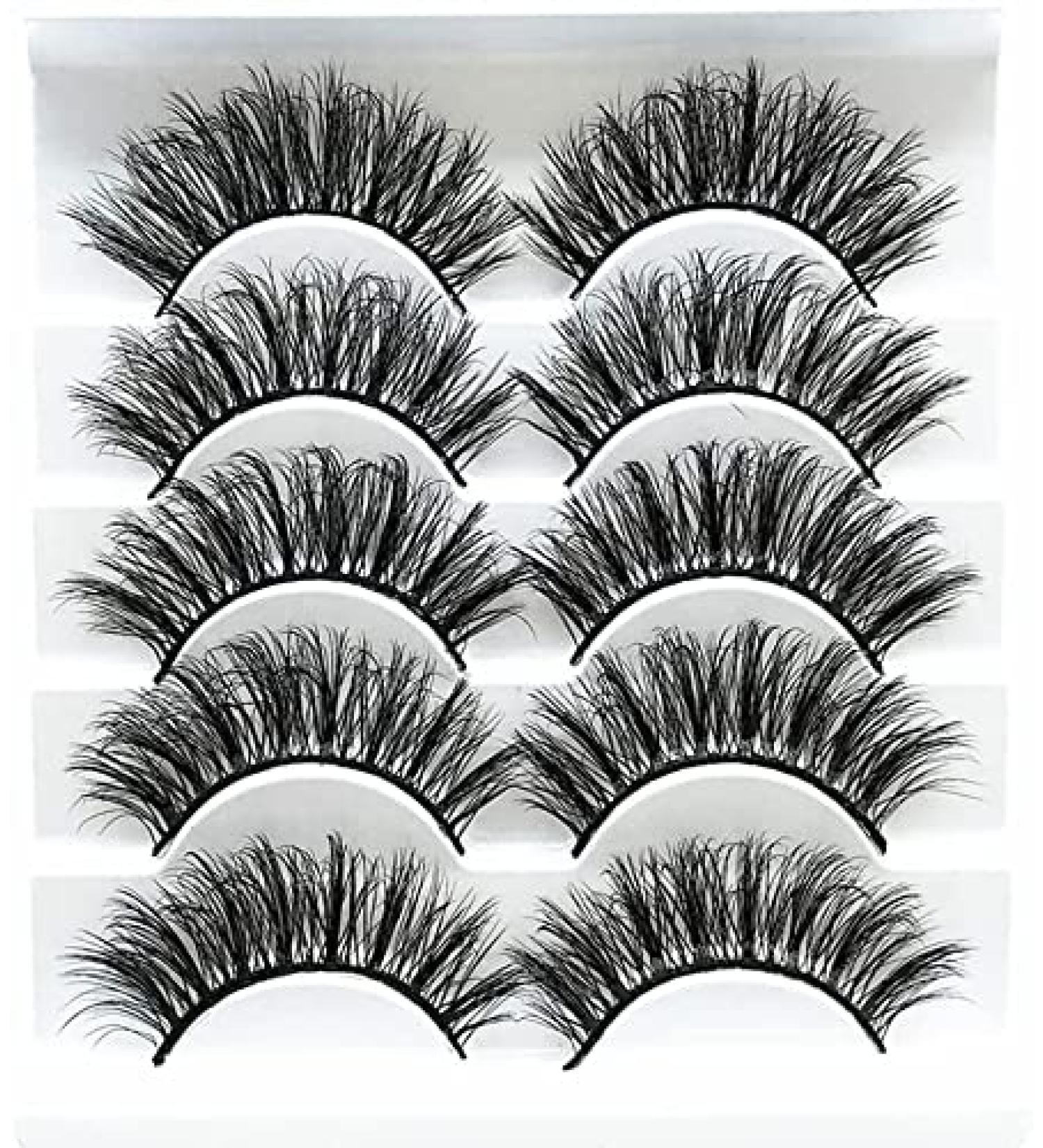 Shop 5 Pairs Faux 3D Mink Eyelashes Multipack | Soft & Natural False Eyelashes for Makeup (3D03) - International Shipping Available - Buy Online on GoSupps.com